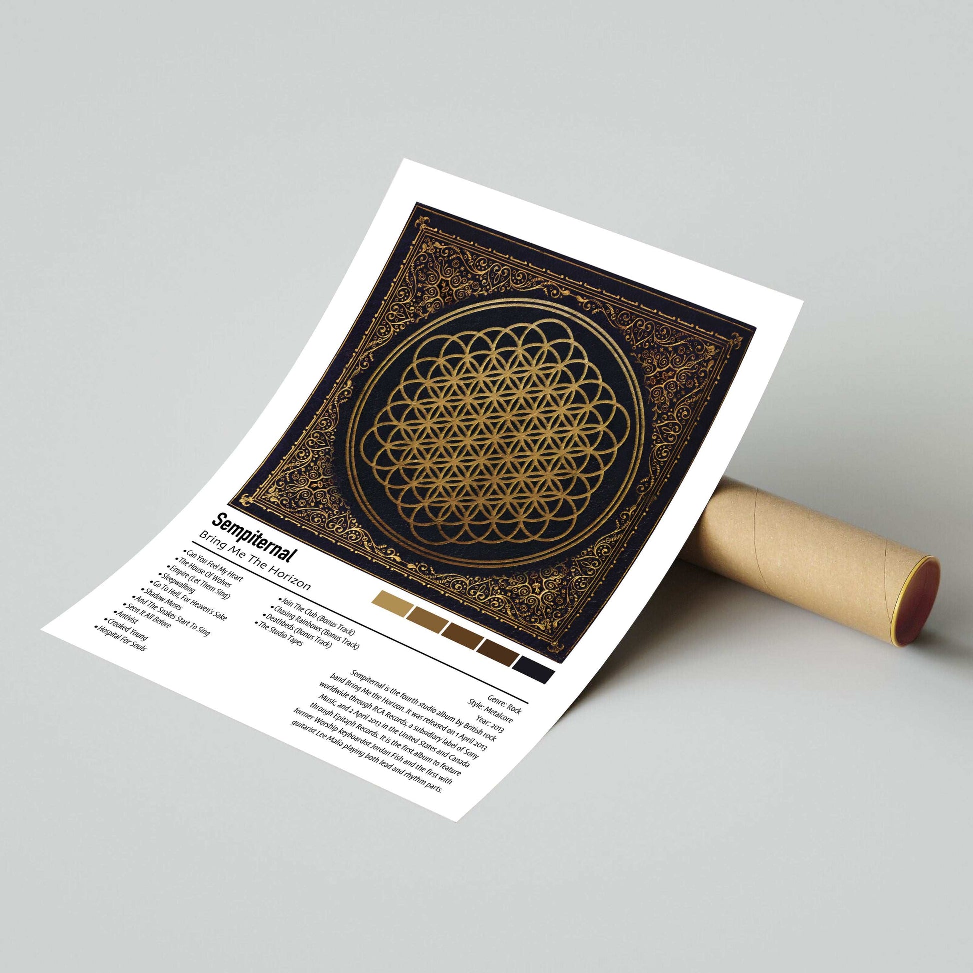Bring Me The Horizon | Sempiternal | Custom Album Cover Poster Print