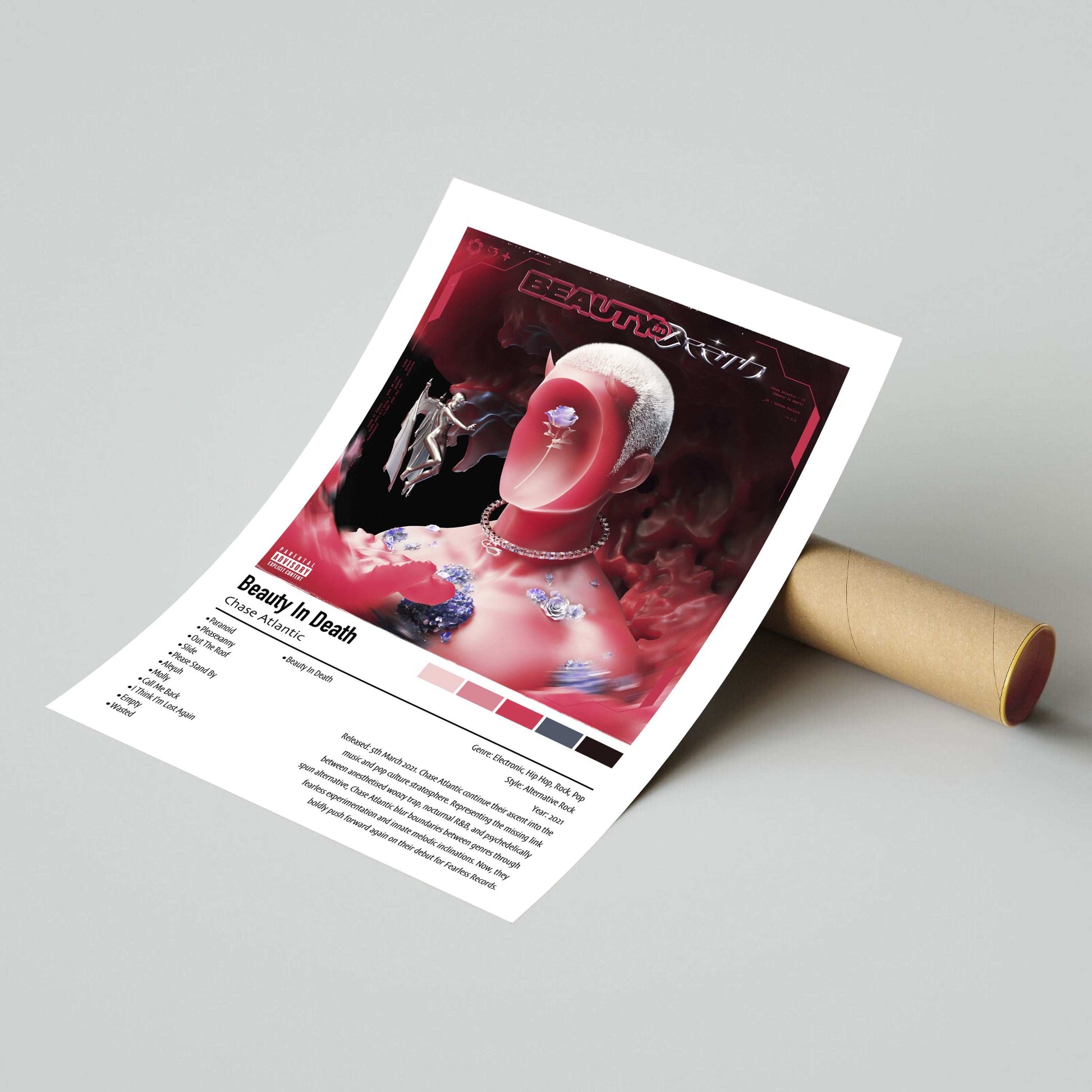 Chase Atlantic | Beauty In Death | Custom Album Cover Poster Print