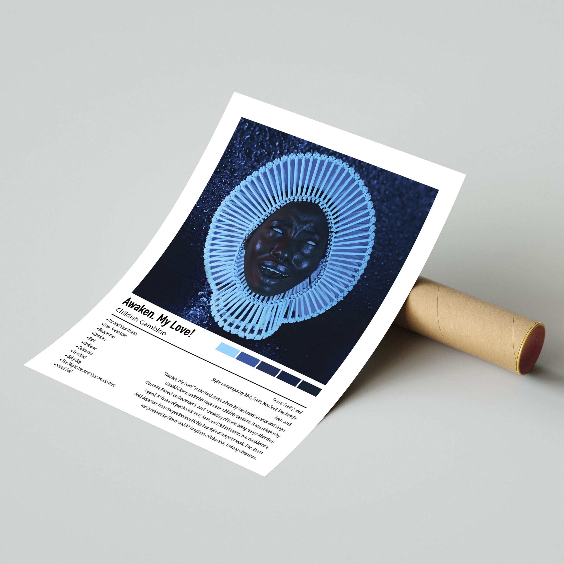 Childish Gambino | Awaken, My Love! | Custom Album Cover Poster Print