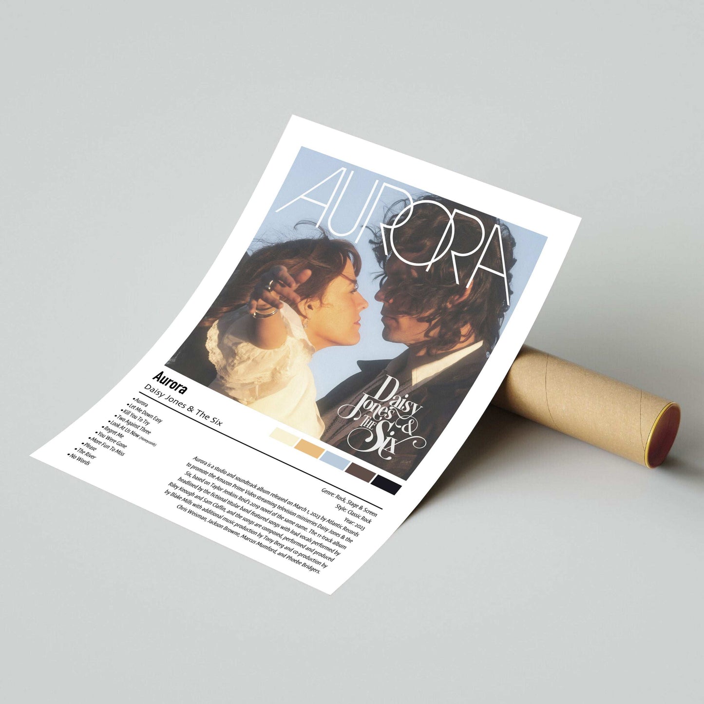 Daisy Jones & The Six | Aurora | Custom Album Cover Poster Print