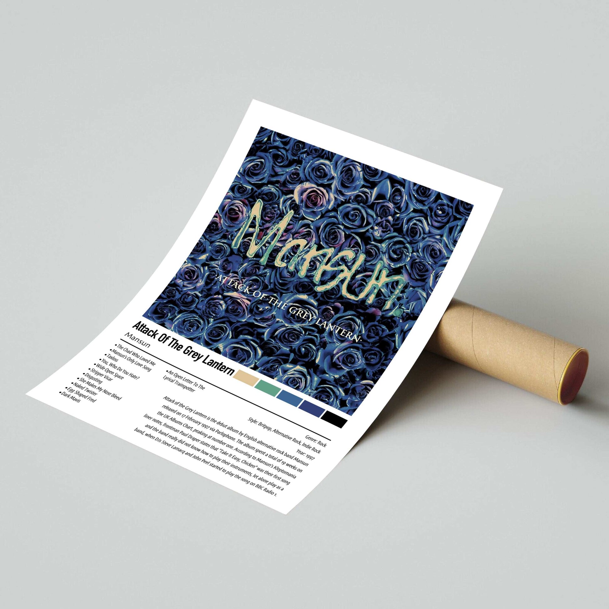 Mansun | Attack Of The Grey Lantern | Custom Album Cover Poster Print