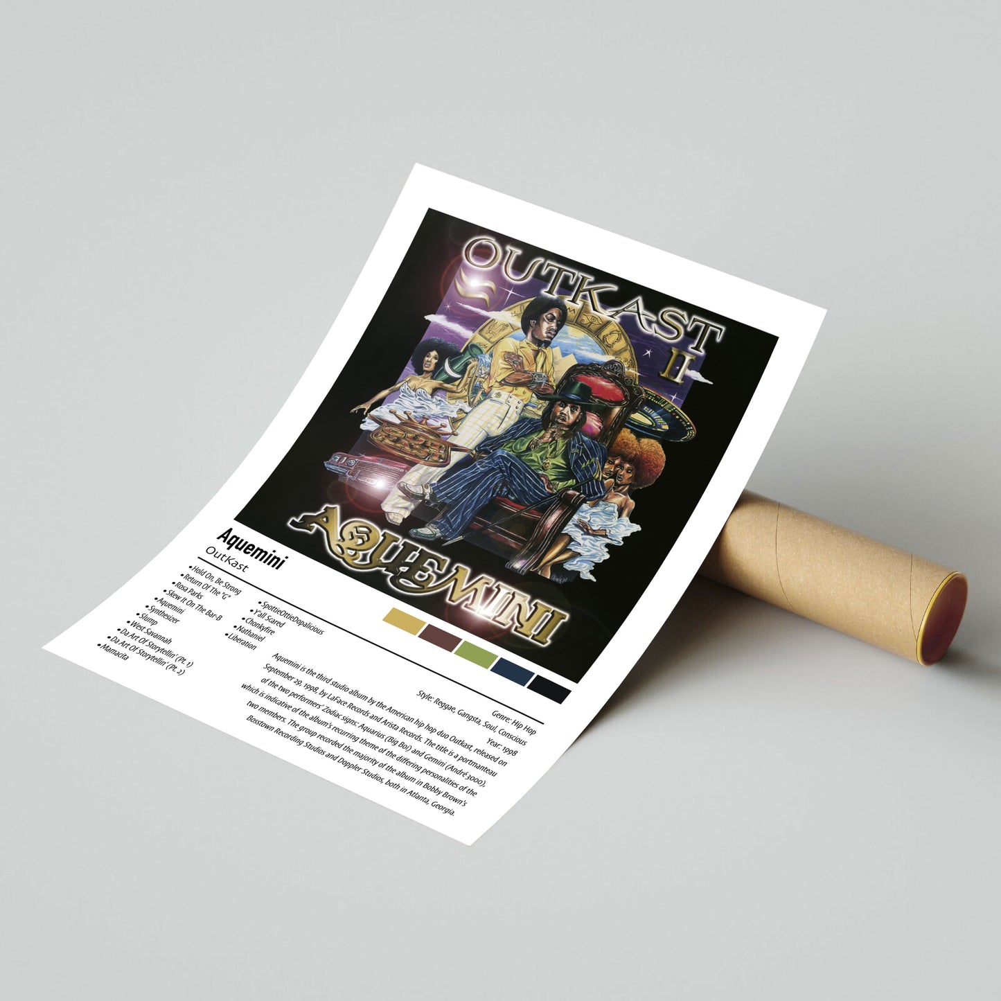 OutKast | Aquemini | Custom Album Cover Poster Print