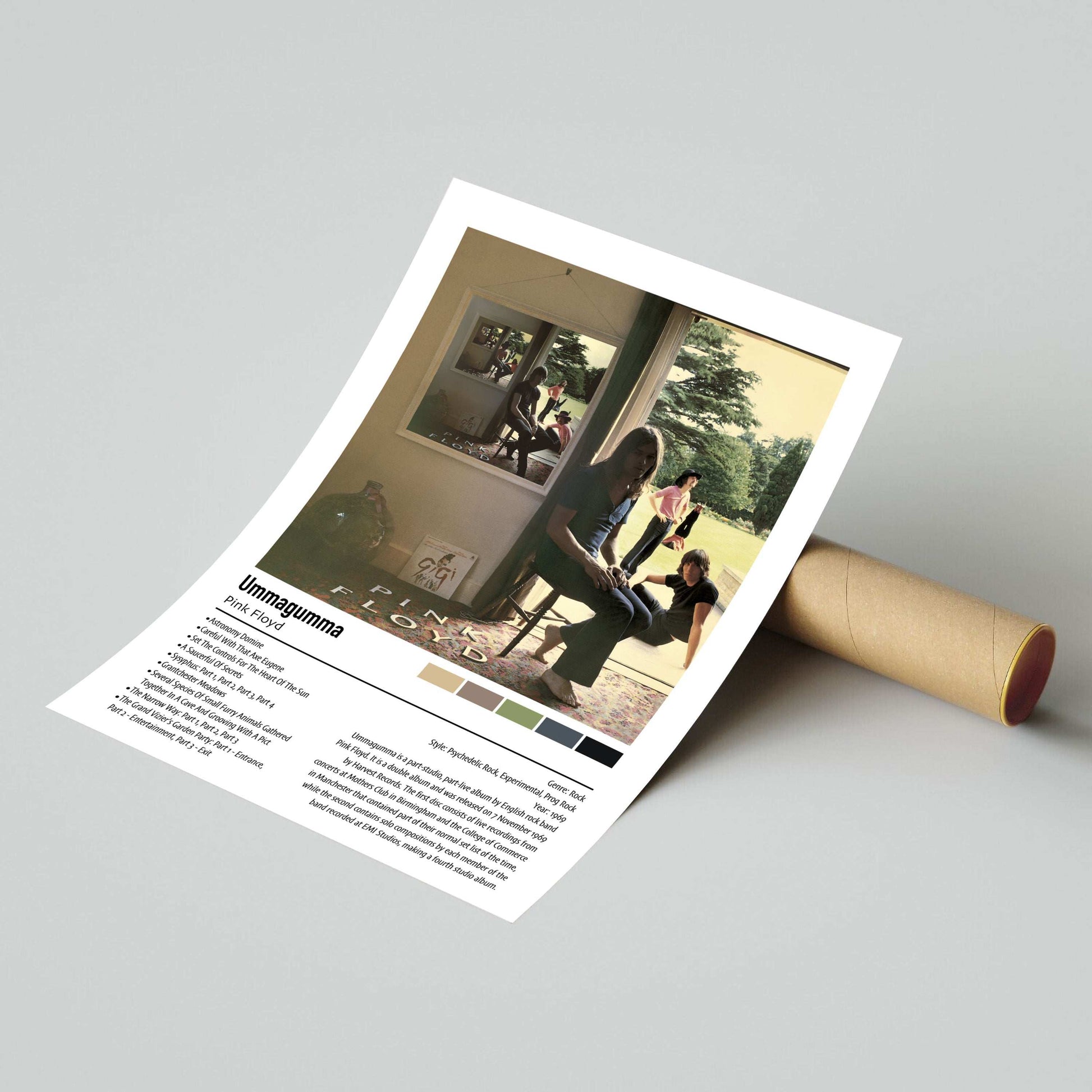 Pink Floyd | Ummagumma | Custom Album Cover Poster Print