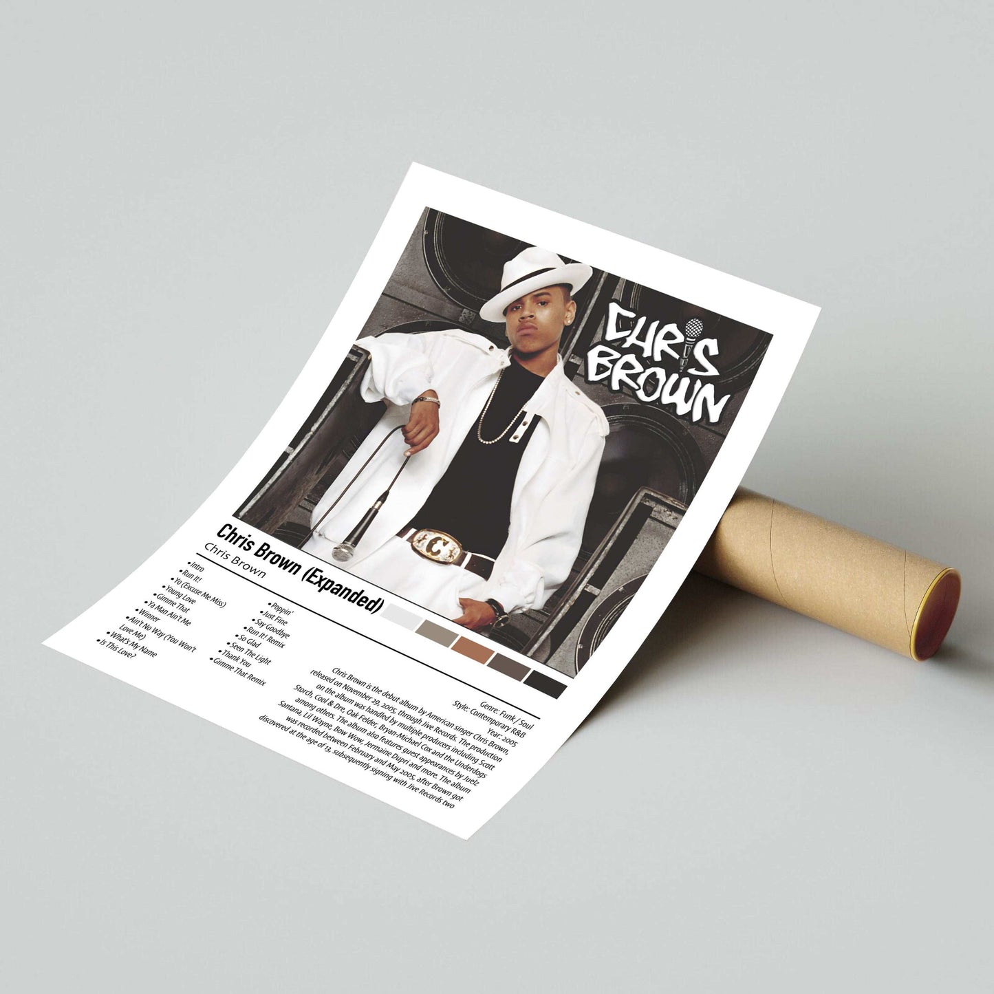 Chris Brown | Chris Brown (Expanded) | Custom Album Cover Poster Print