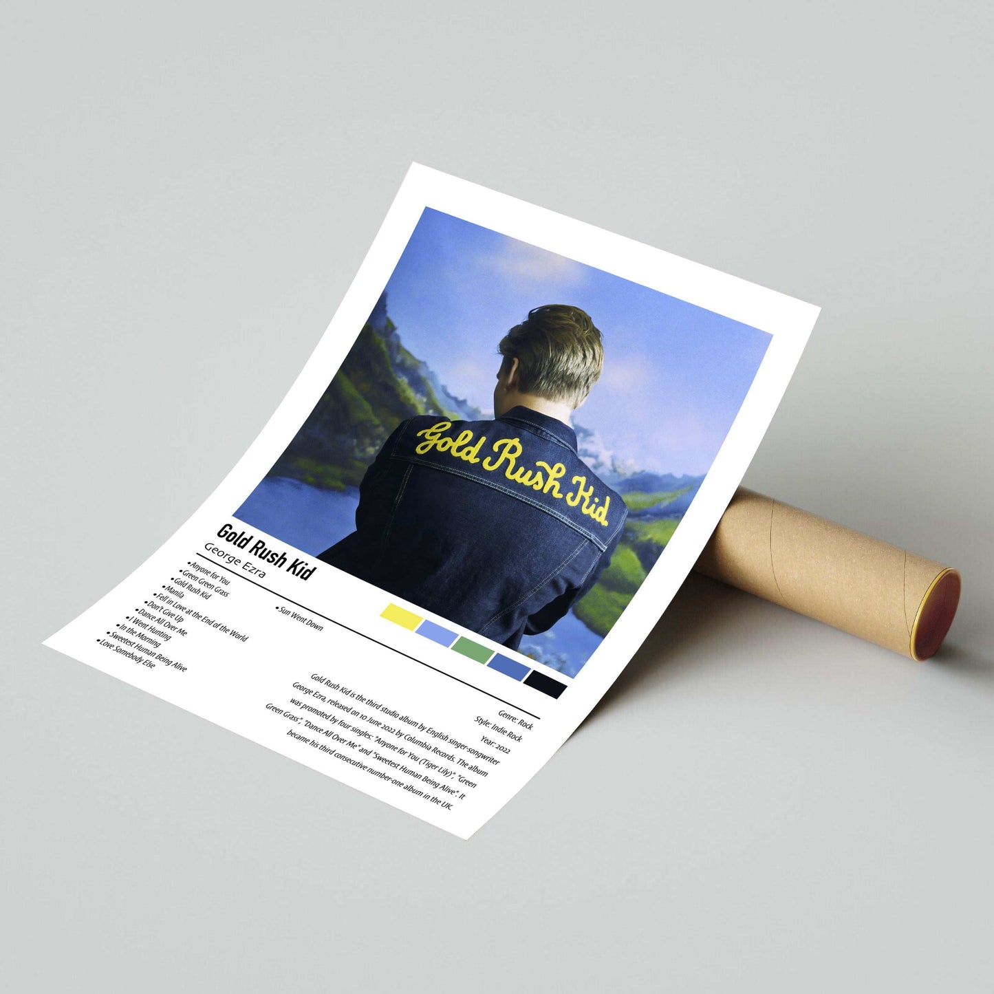 George Ezra | Gold Rush Kid | Custom Album Cover Poster Print