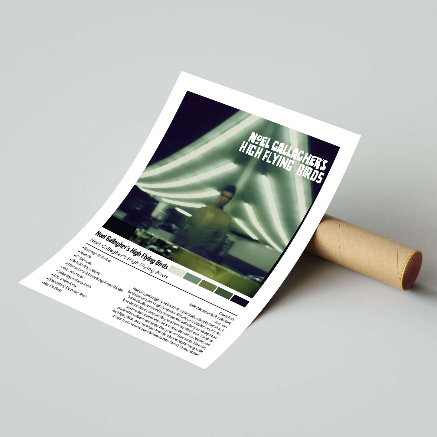 Noel Gallagher's High Flying Birds | Noel Gallagher's High Flying Birds | Custom Album Cover Poster Print