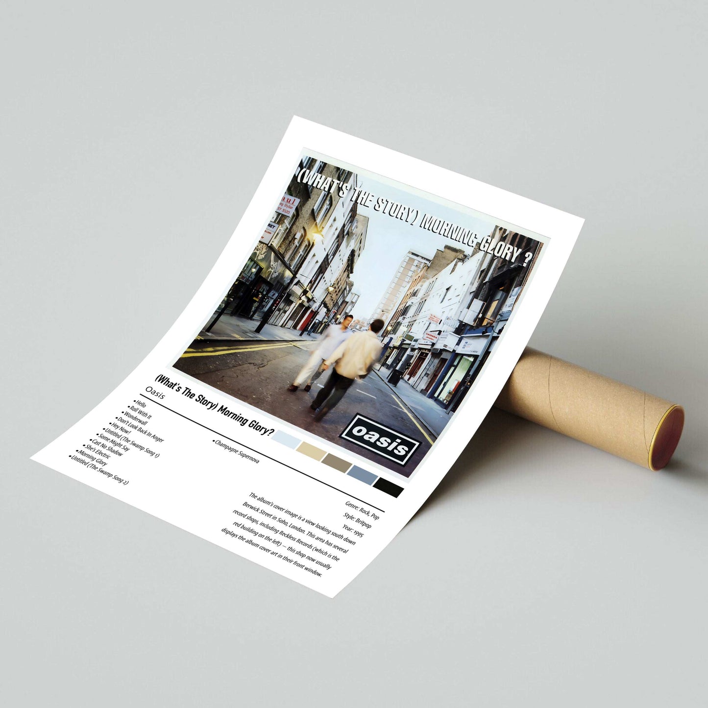Oasis | (What's The Story) Morning Glory | Custom Album Cover Poster Print