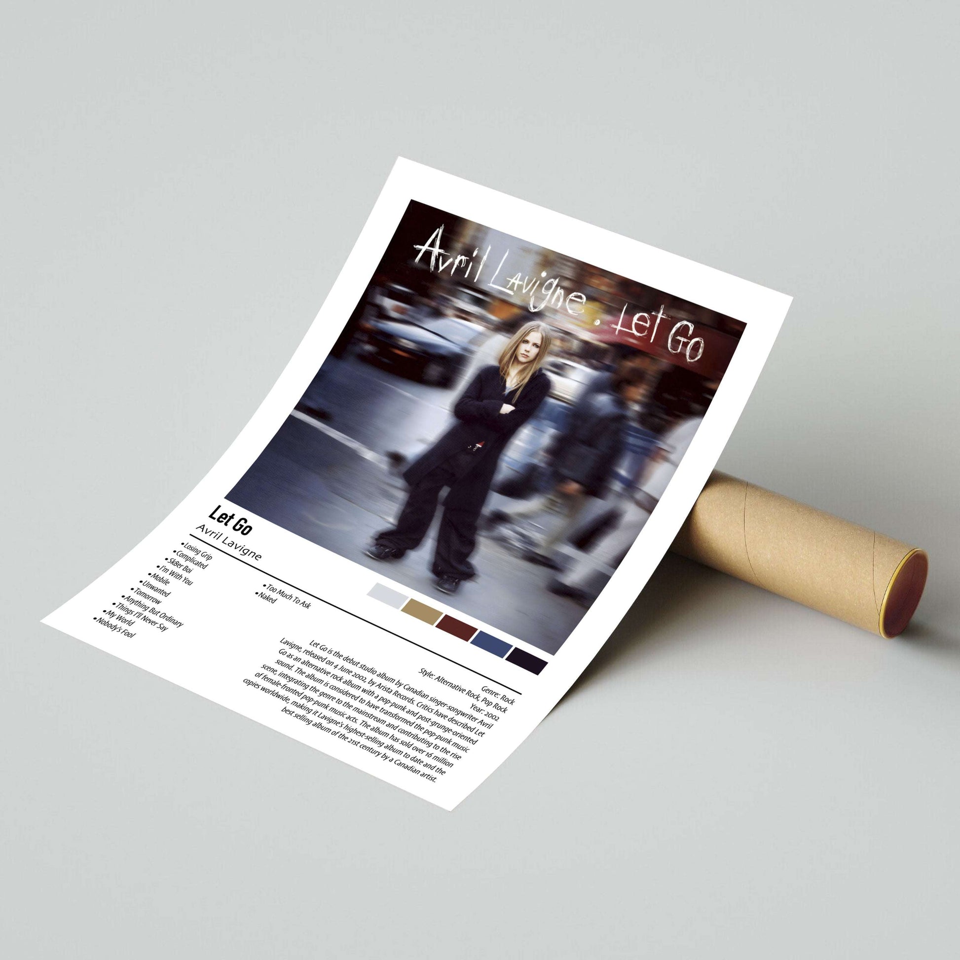 Avril Lavigne | Let Go | Custom Album Cover Poster Print