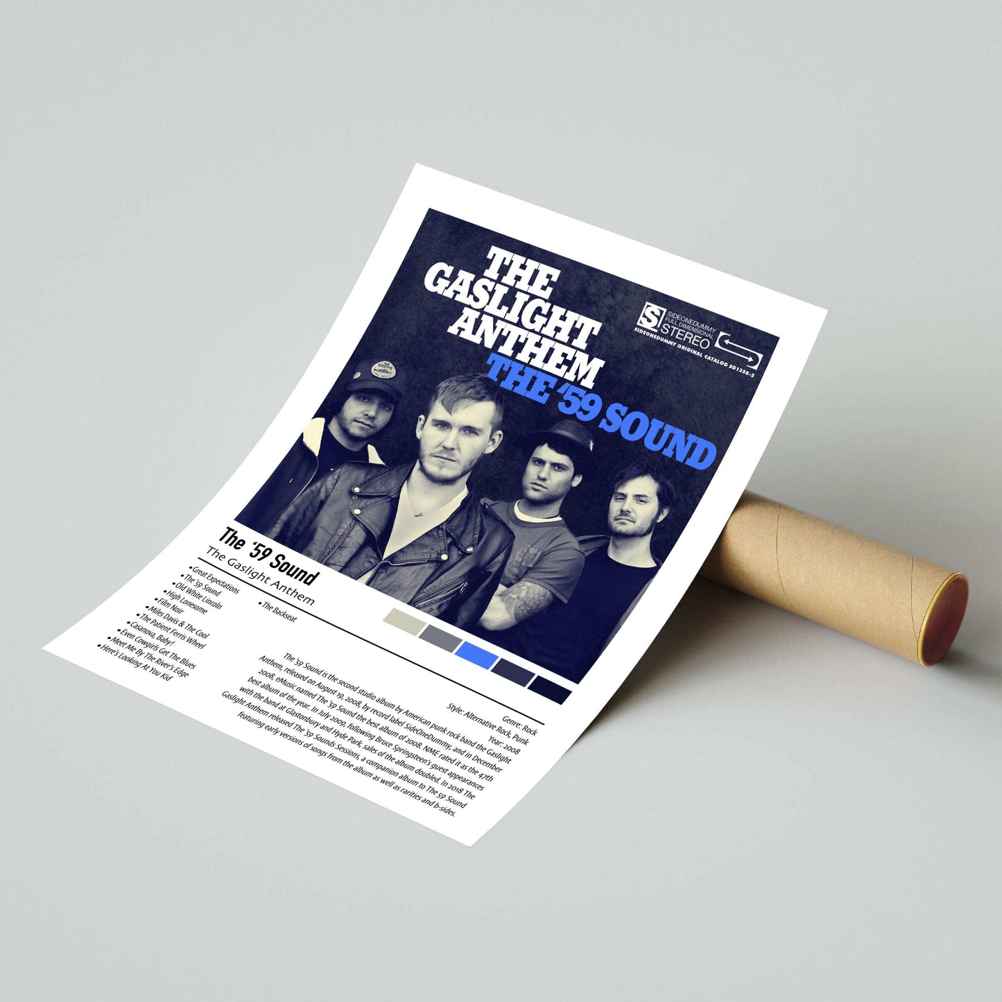 The Gaslight Anthem | The '59 Sound | Custom Album Cover Poster Print