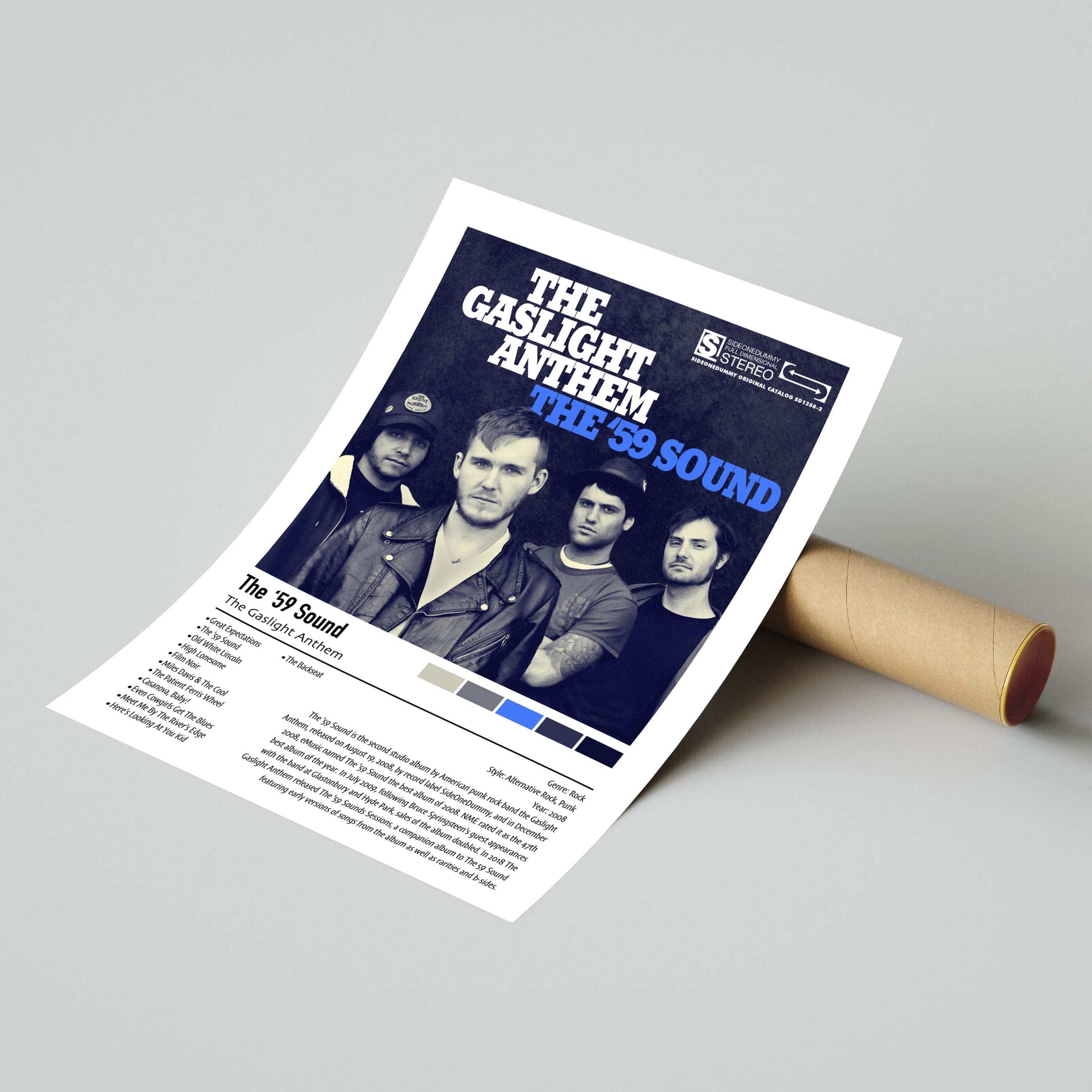 The Gaslight Anthem | The '59 Sound | Custom Album Cover Poster Print