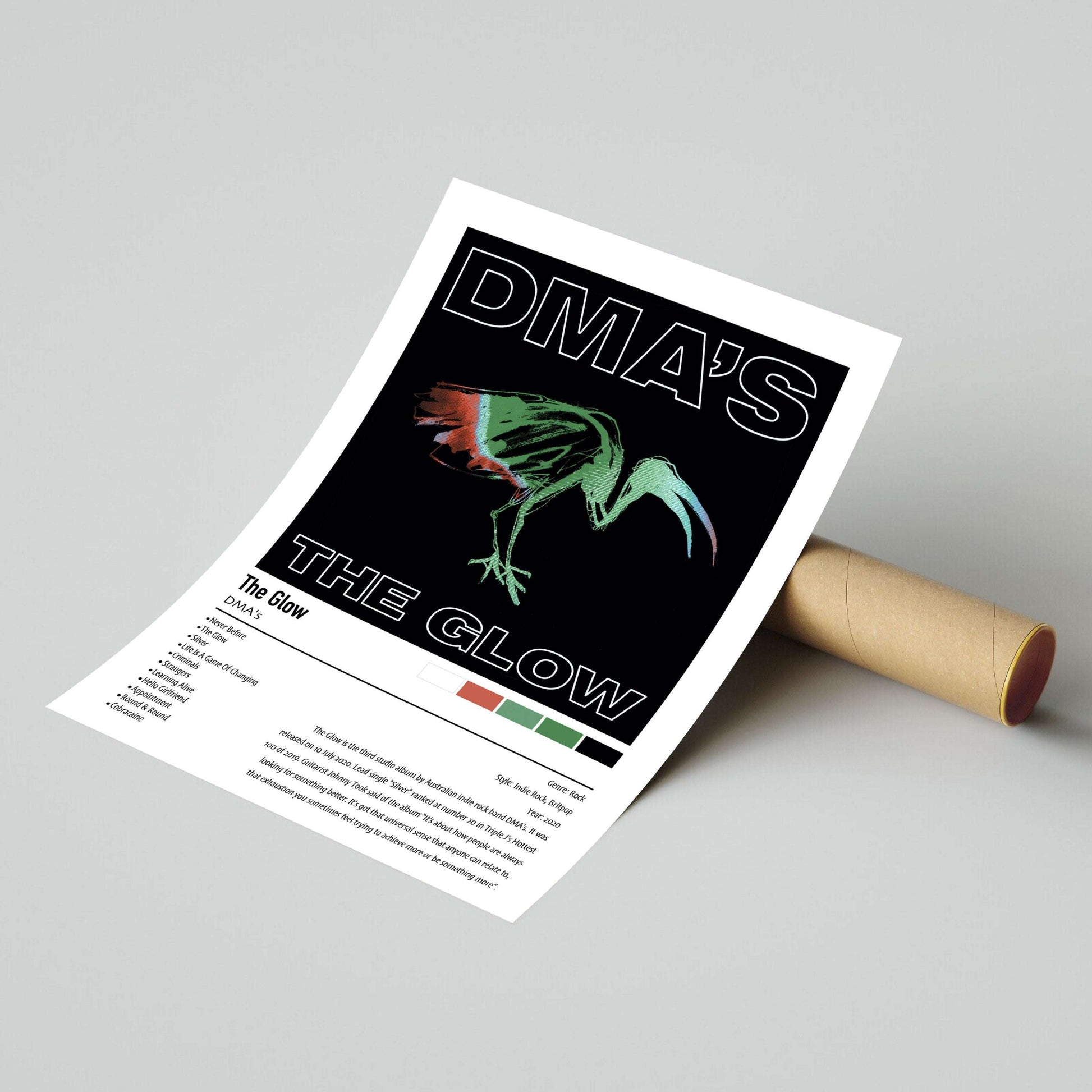 DMA's | The Glow | Custom Album Cover Poster Print