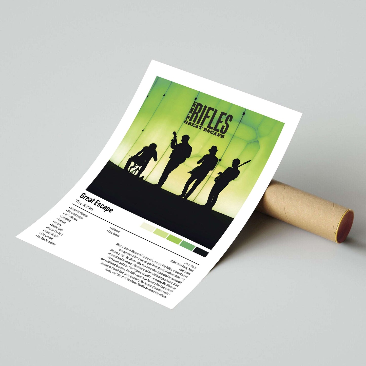 The Rifles | Great Escape | Custom Album Cover Poster Print