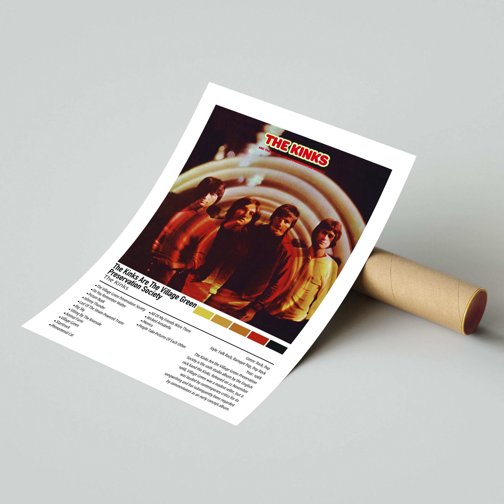 The Kinks | The Kinks Are The Village Green Preservation Society | Custom Album Cover Poster Print