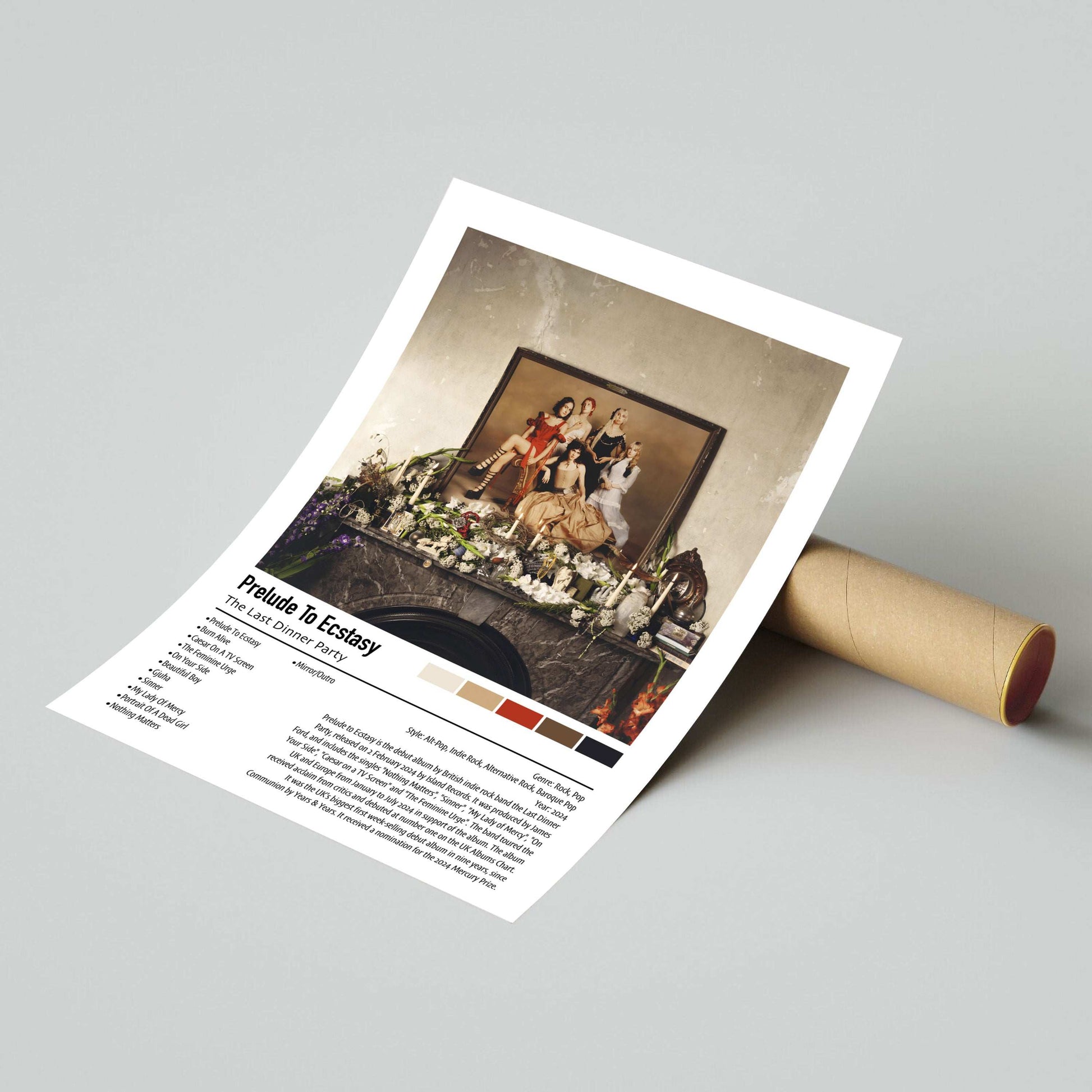 The Last Dinner Party | Prelude To Ecstasy | Custom Album Cover Poster Print