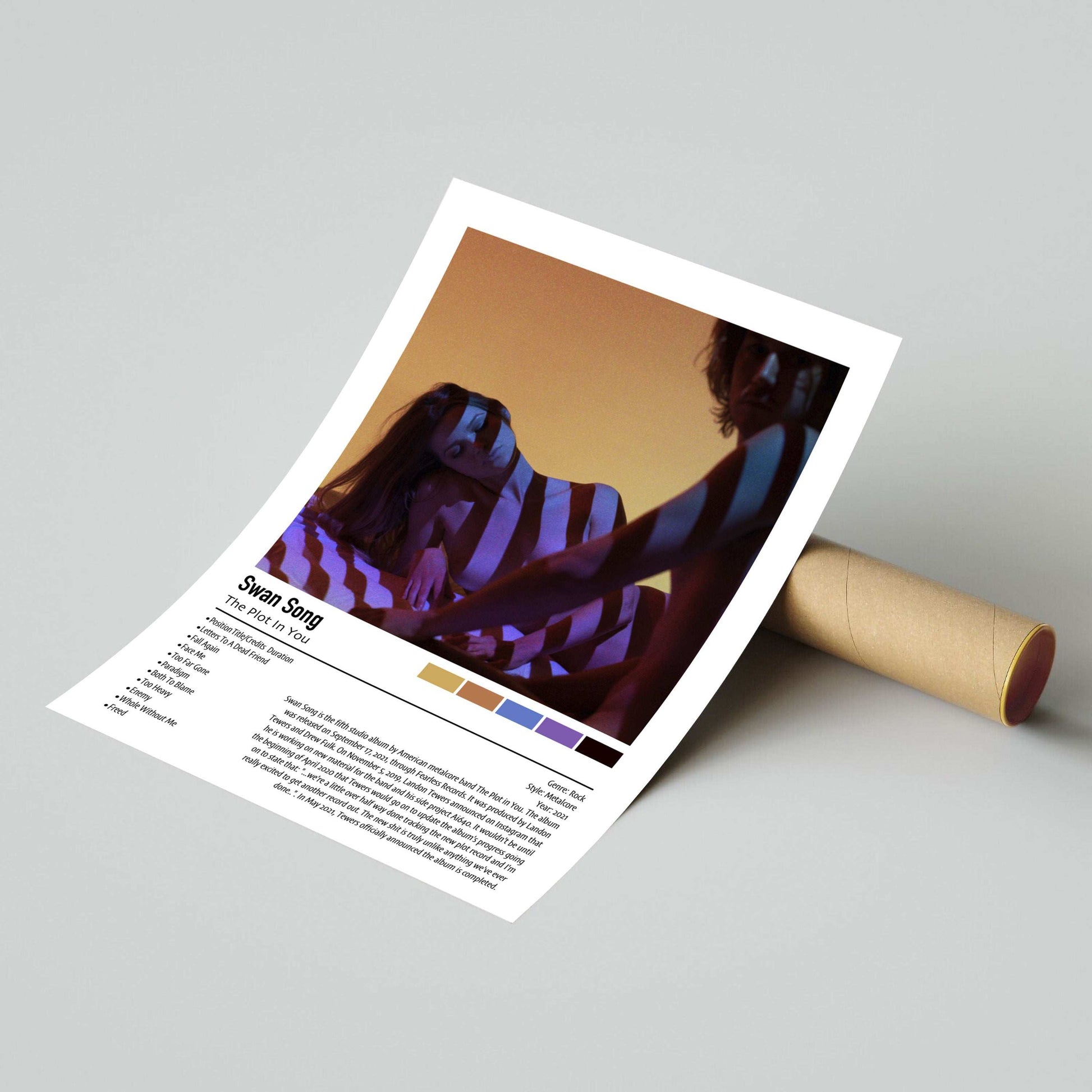 The Plot In You | Swan Song | Custom Album Cover Poster Print