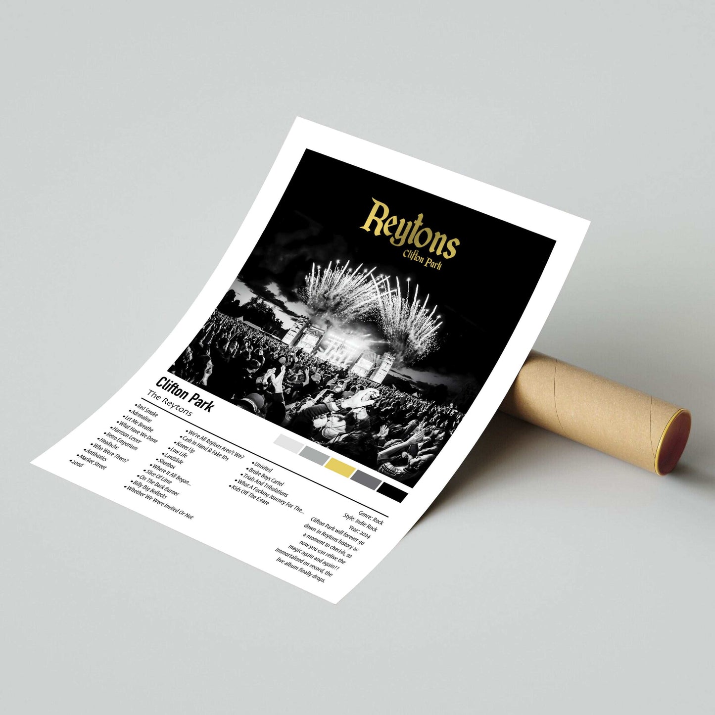 The Reytons | Clifton Park | Custom Album Cover Poster Print