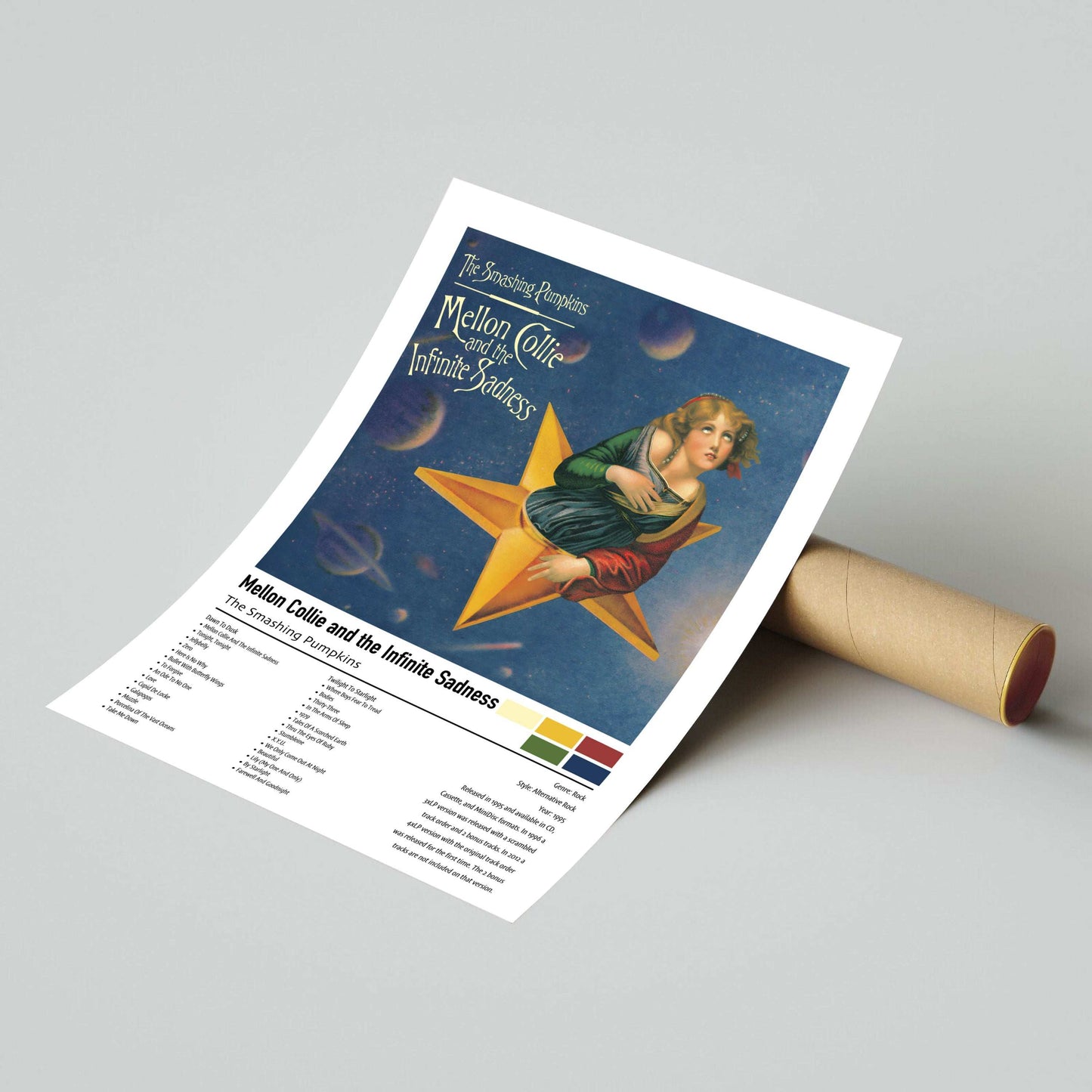 The Smashing Pumpkins | Mellon Collie and the Infinite Sadness | Custom Album Cover Poster Print