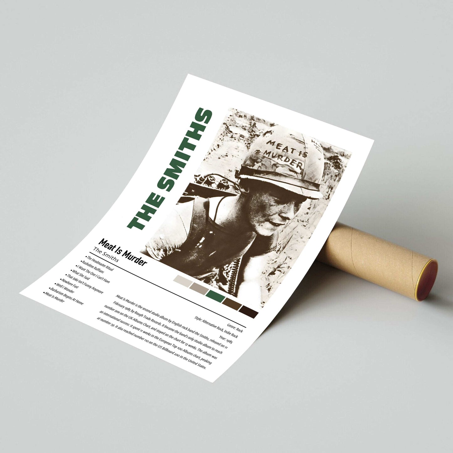 The Smiths | Meat Is Murder | Custom Album Cover Poster Print
