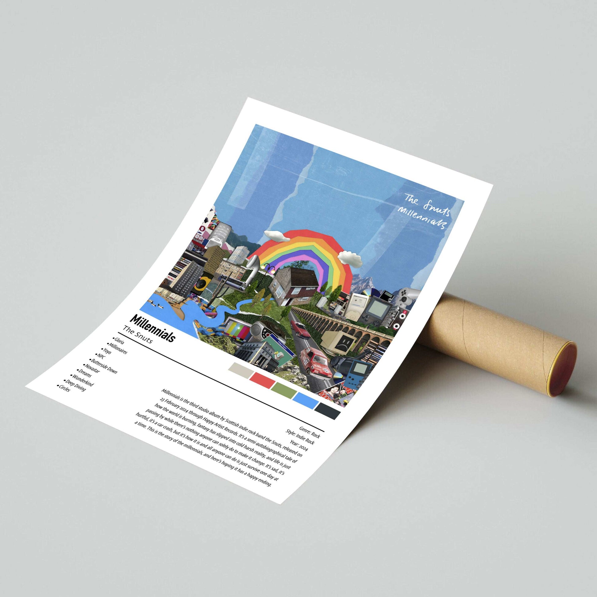 The Snuts | Millennials | Custom Album Cover Poster Print