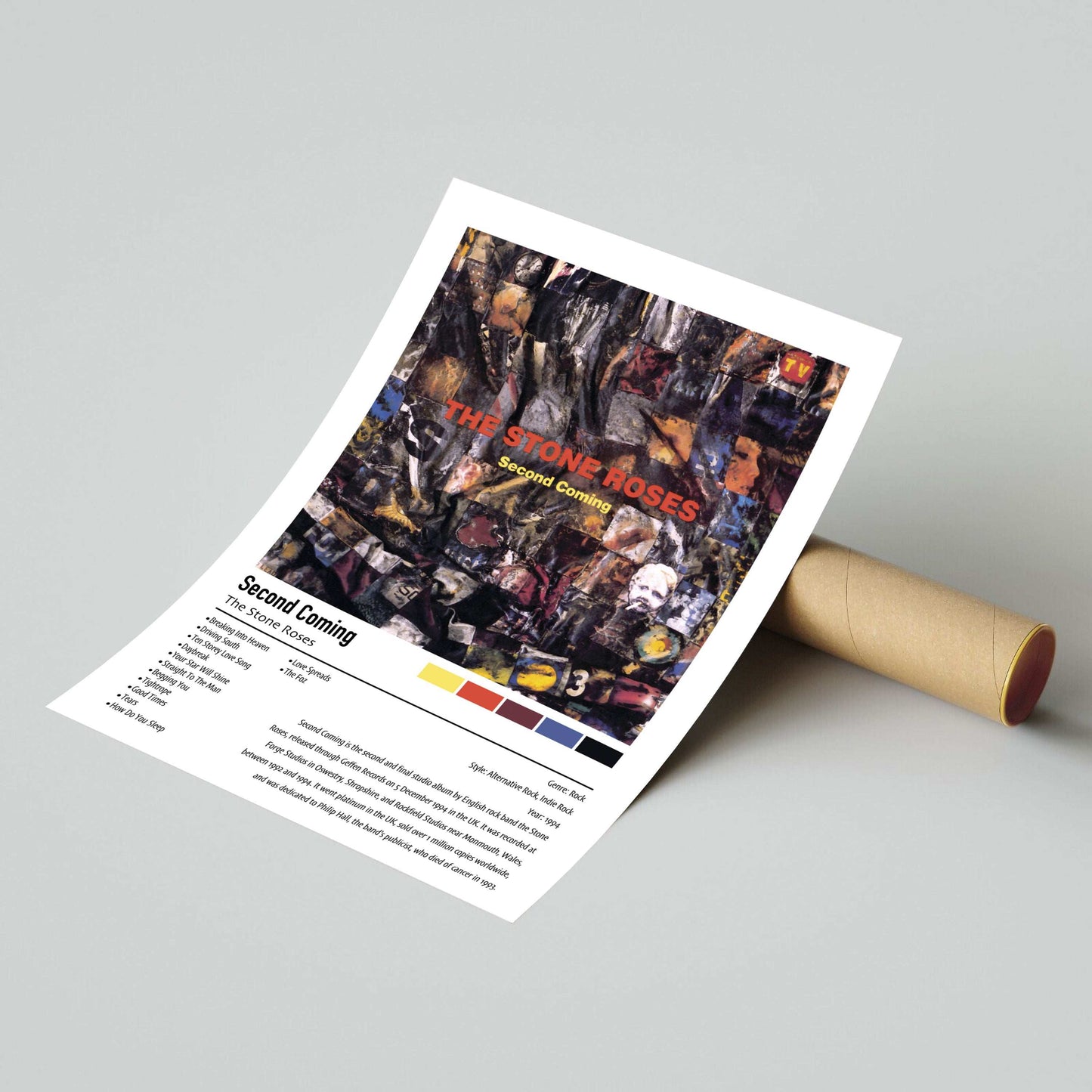 The Stone Roses | Second Coming | Custom Album Cover Poster Print
