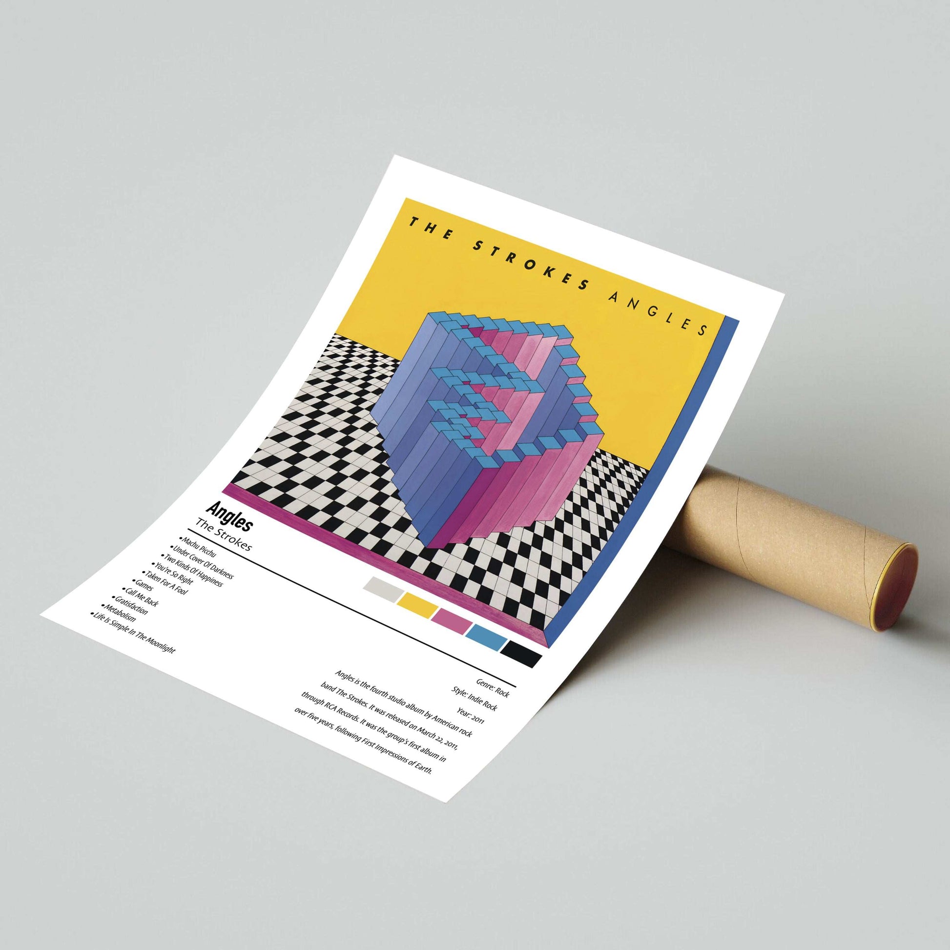 The Strokes | Angles | Custom Album Cover Poster Print