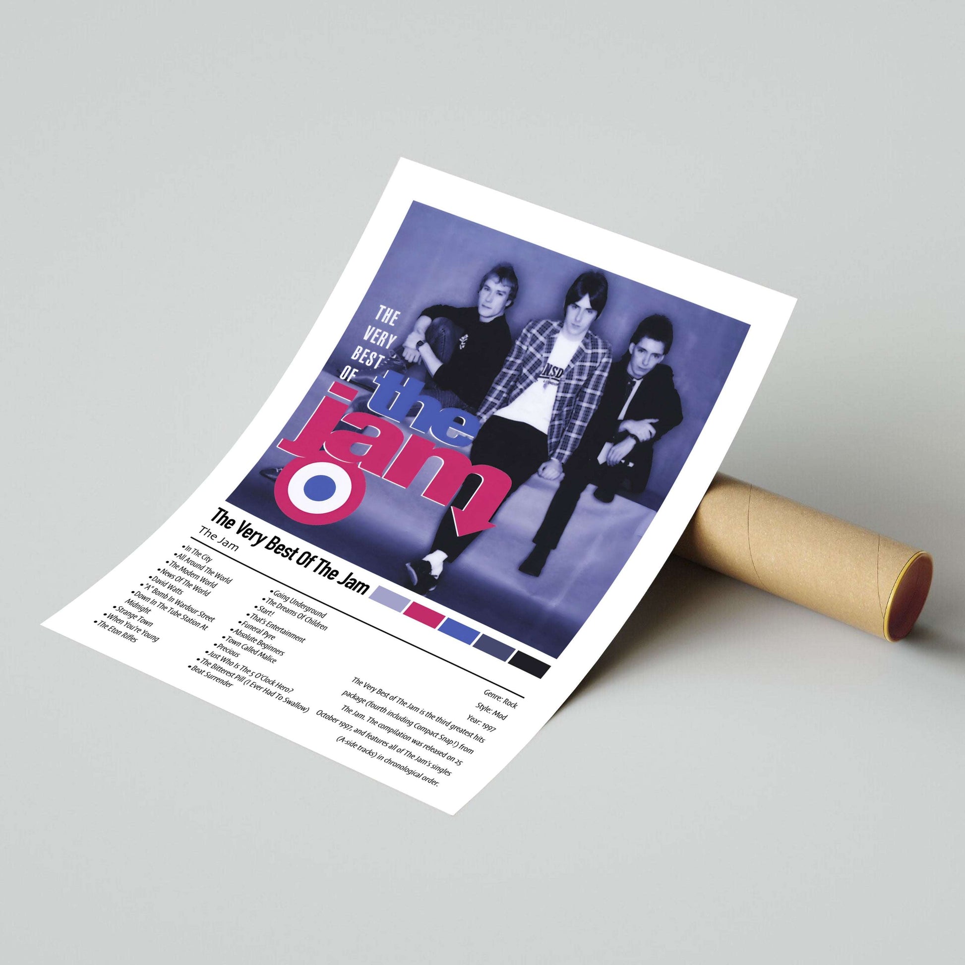 The Jam | The Very Best Of The Jam | Custom Album Cover Poster Print