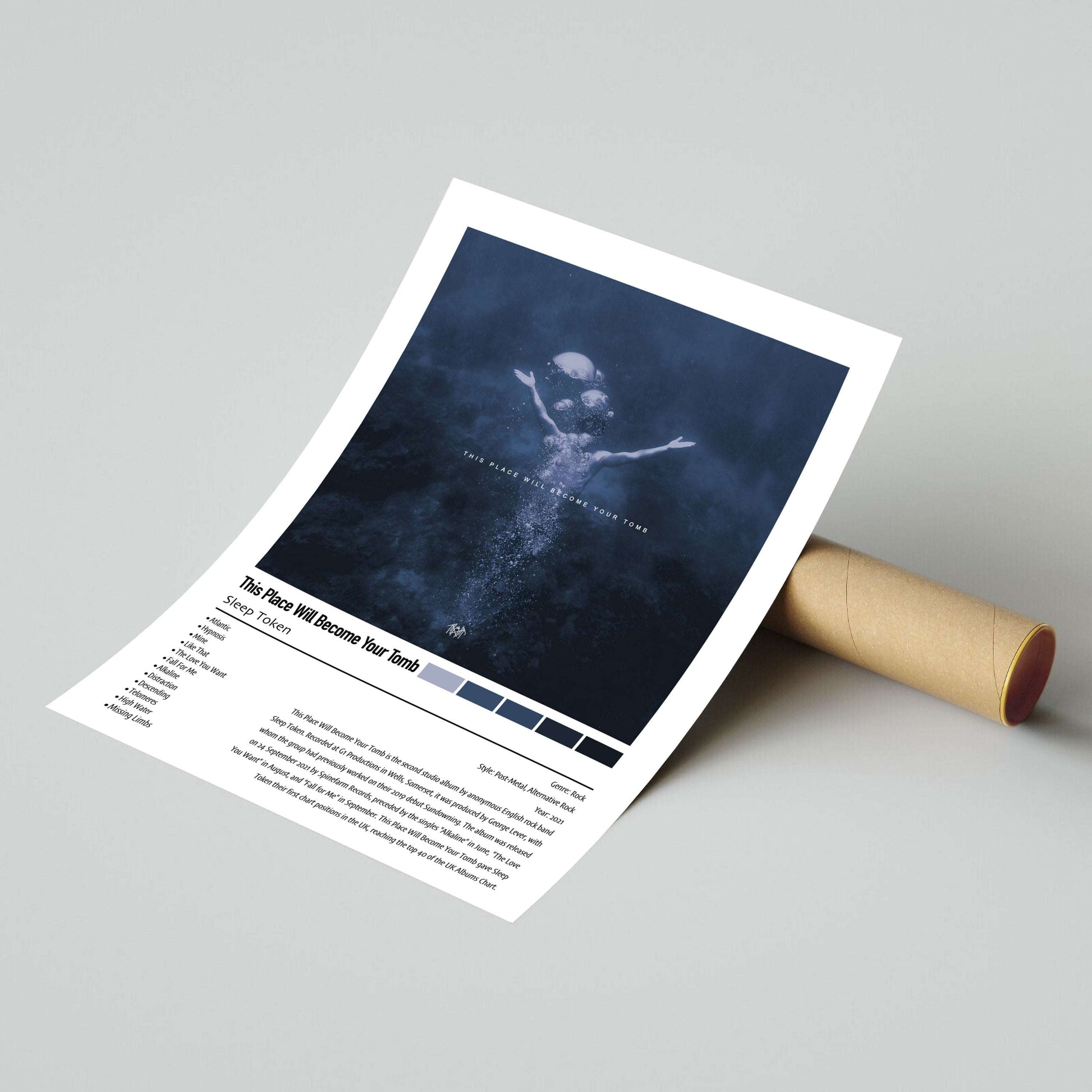 Sleep Token | This Place Will Become Your Tomb | Custom Album Cover Poster Print