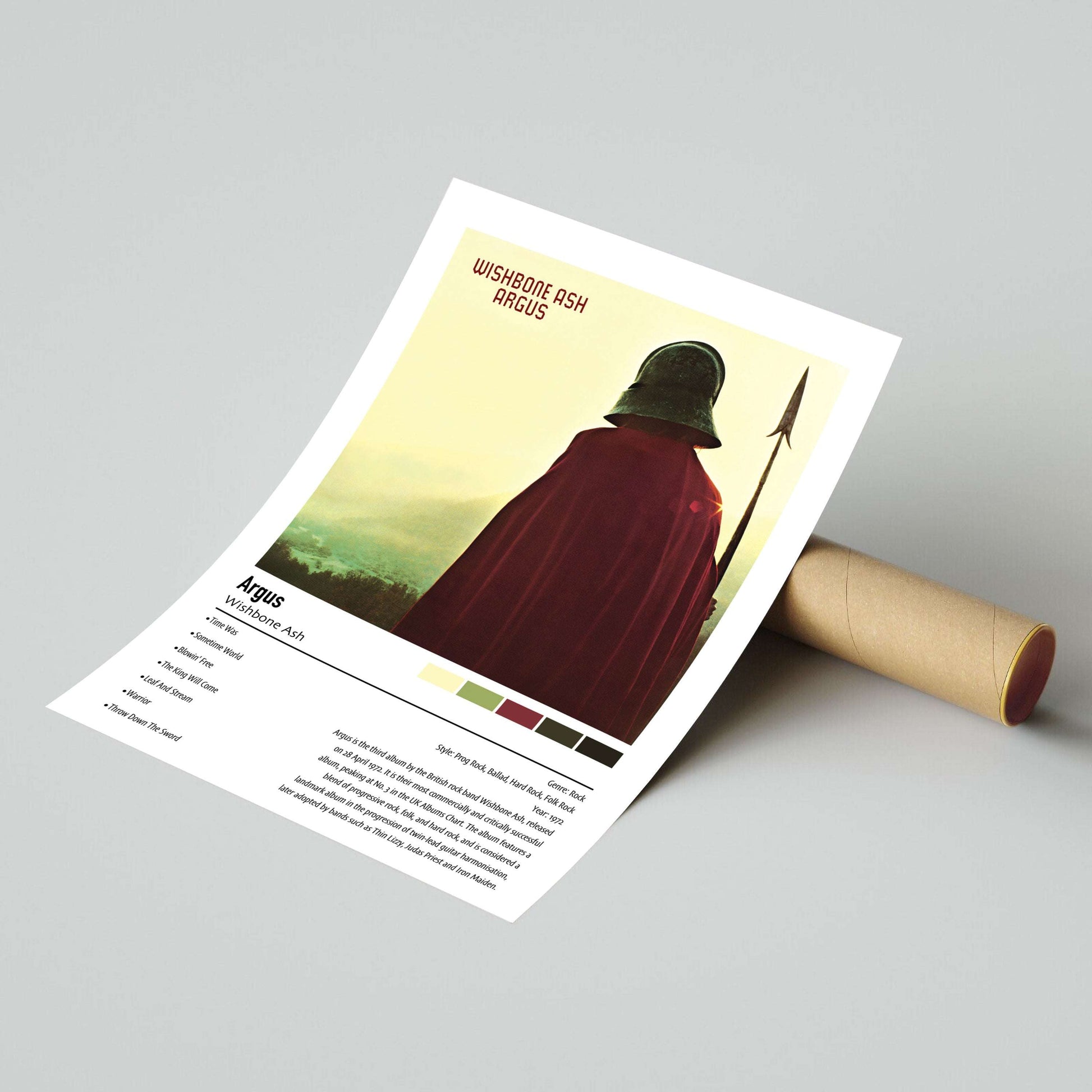 Wishbone Ash | Argus | Custom Album Cover Poster Print