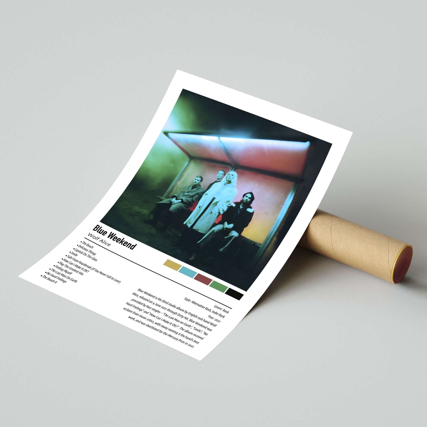 Wolf Alice | Blue Weekend | Custom Album Cover Poster Print