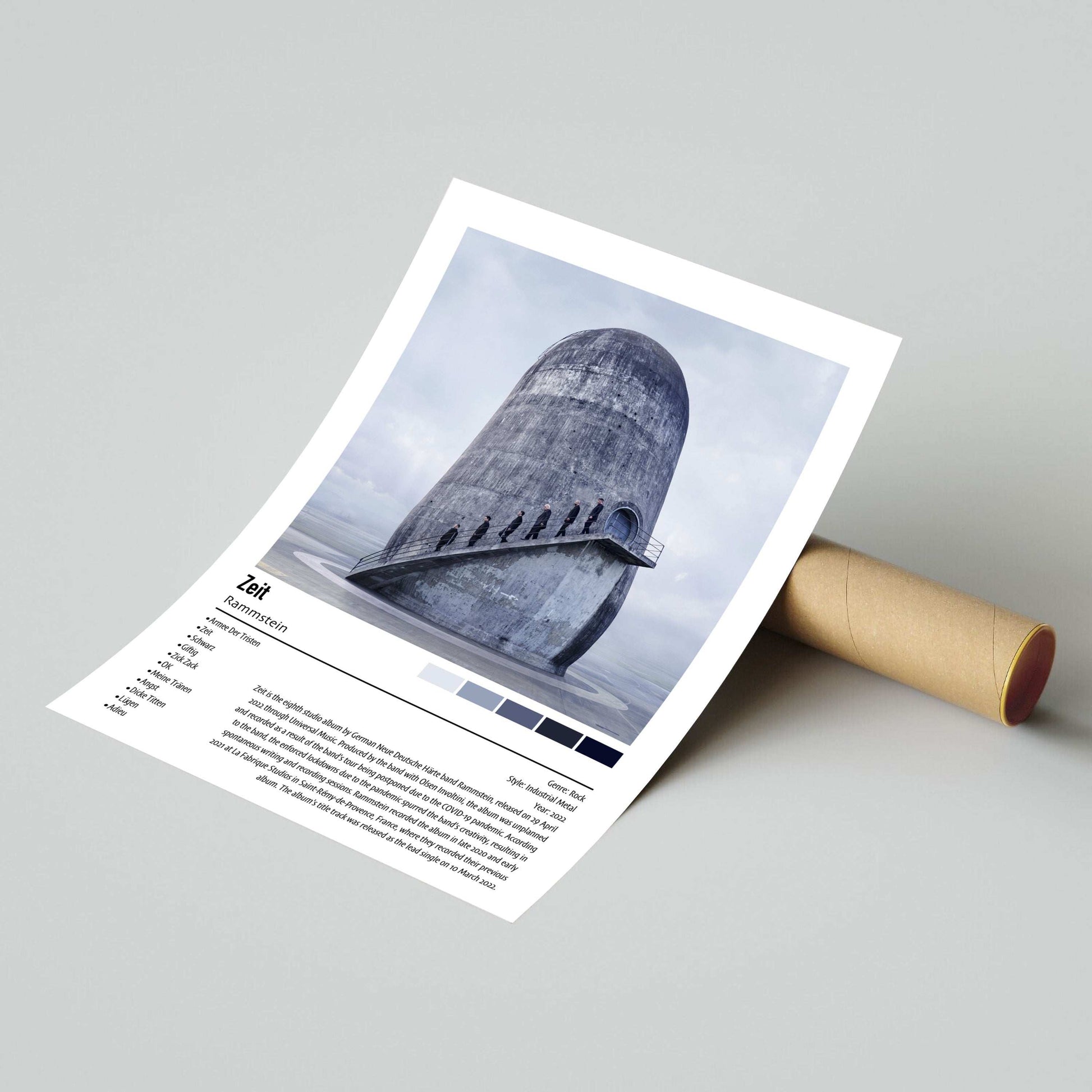 Rammstein | Zeit | Custom Album Cover Poster Print