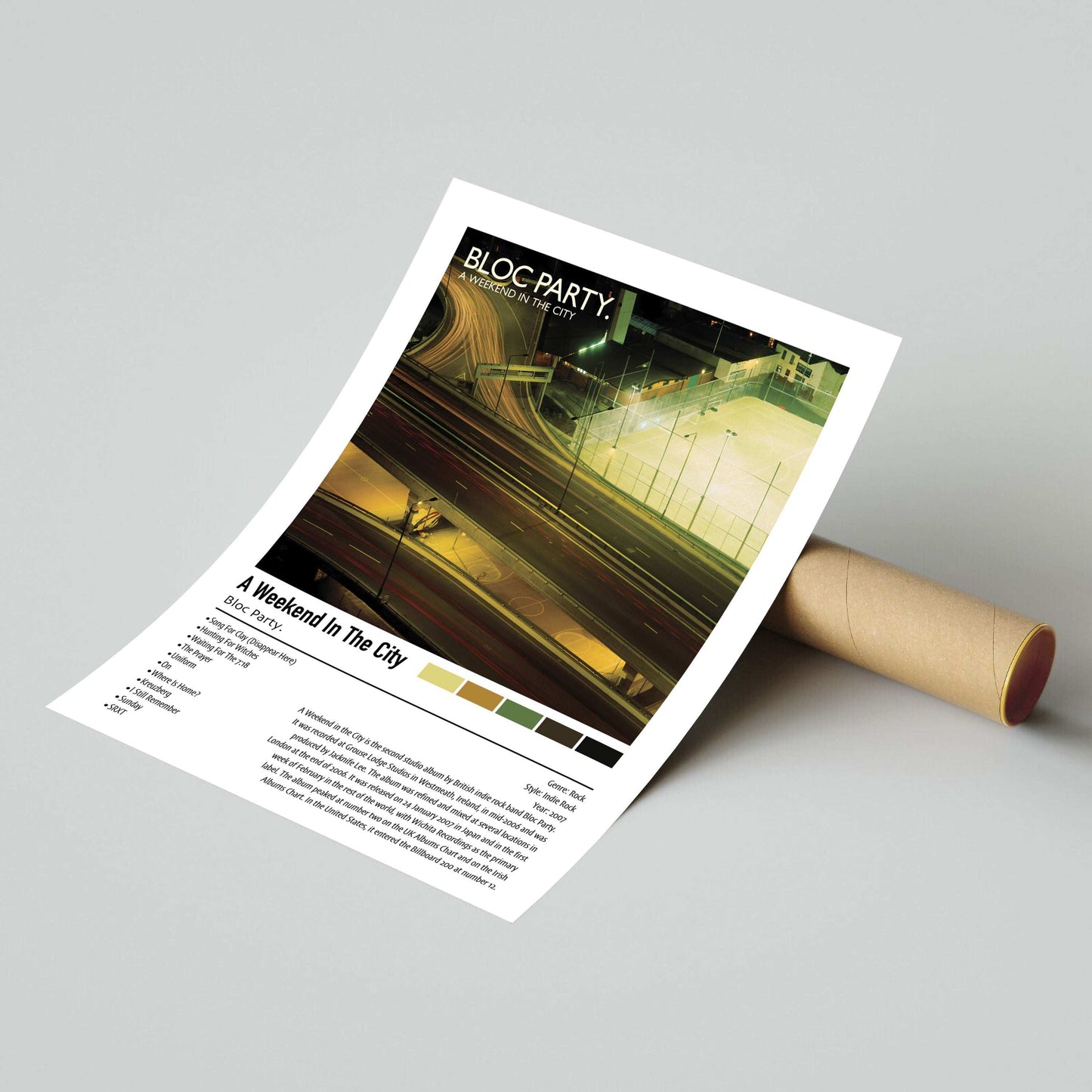 Bloc Party. | A Weekend In The City | Custom Album Cover Poster Print