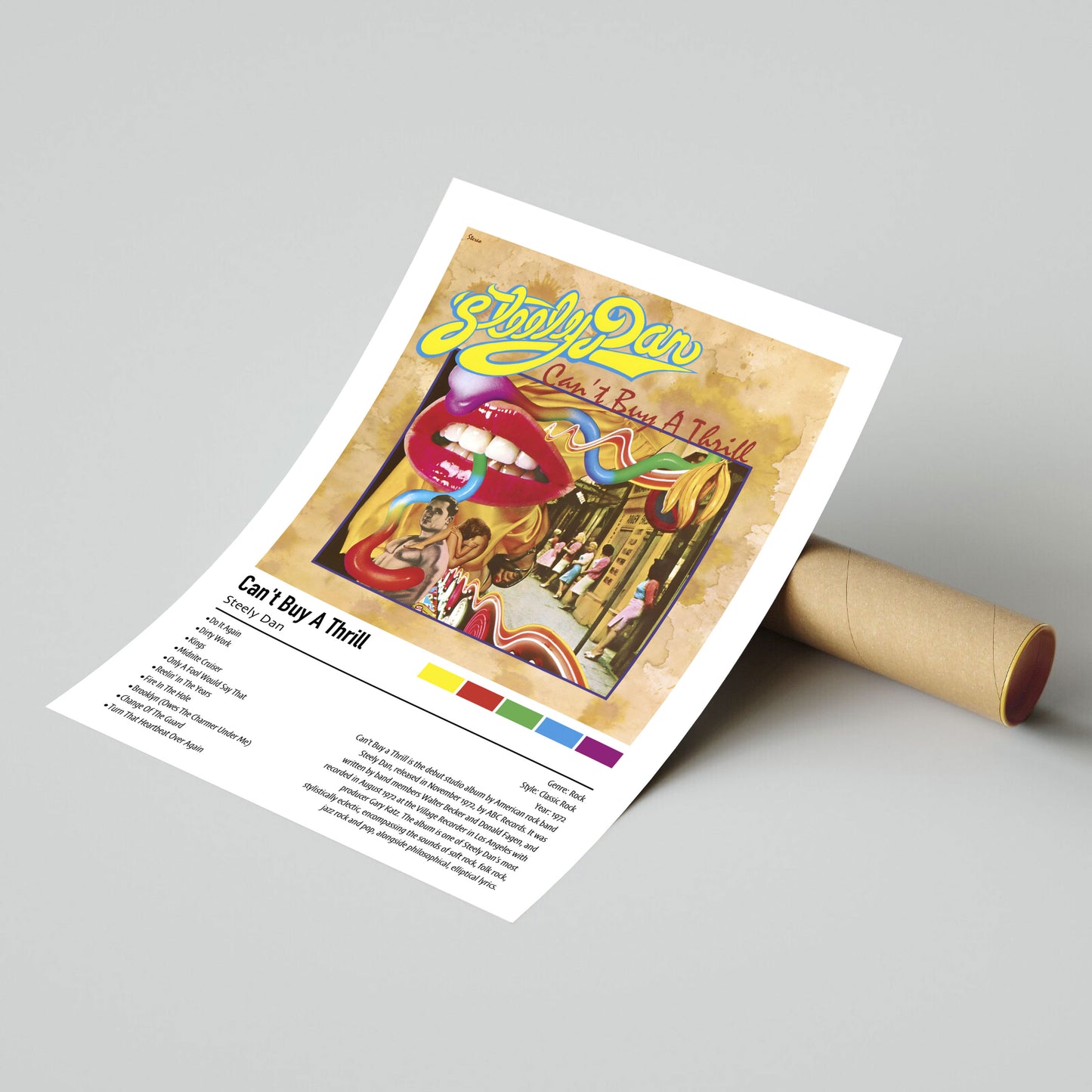 Steely Dan | Can't Buy A Thrill | Custom Album Cover Poster Print