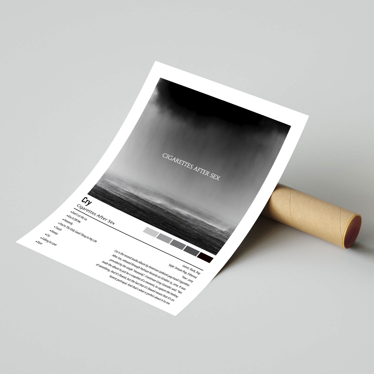 Cigarettes After Sex | Cry | Custom Album Cover Poster Print