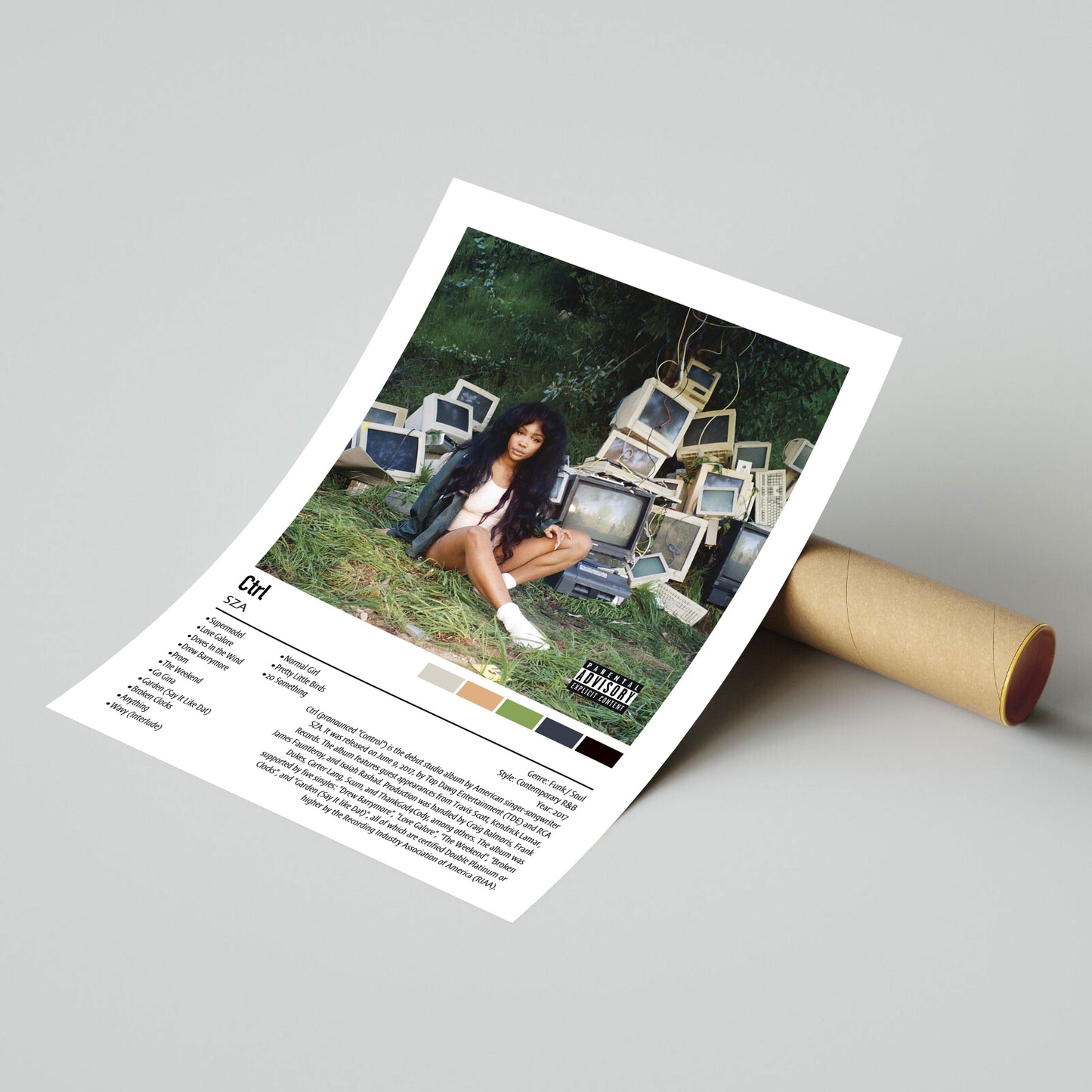 SZA | Ctrl | Custom Album Cover Poster Print