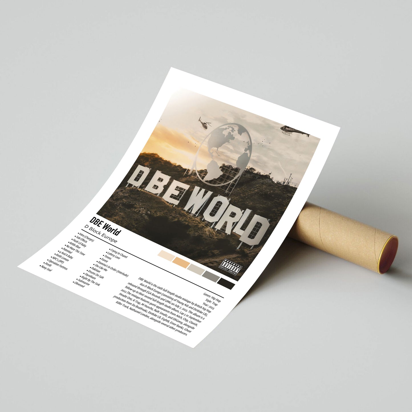 D Block Europe | DBE World | Custom Album Cover Poster Print