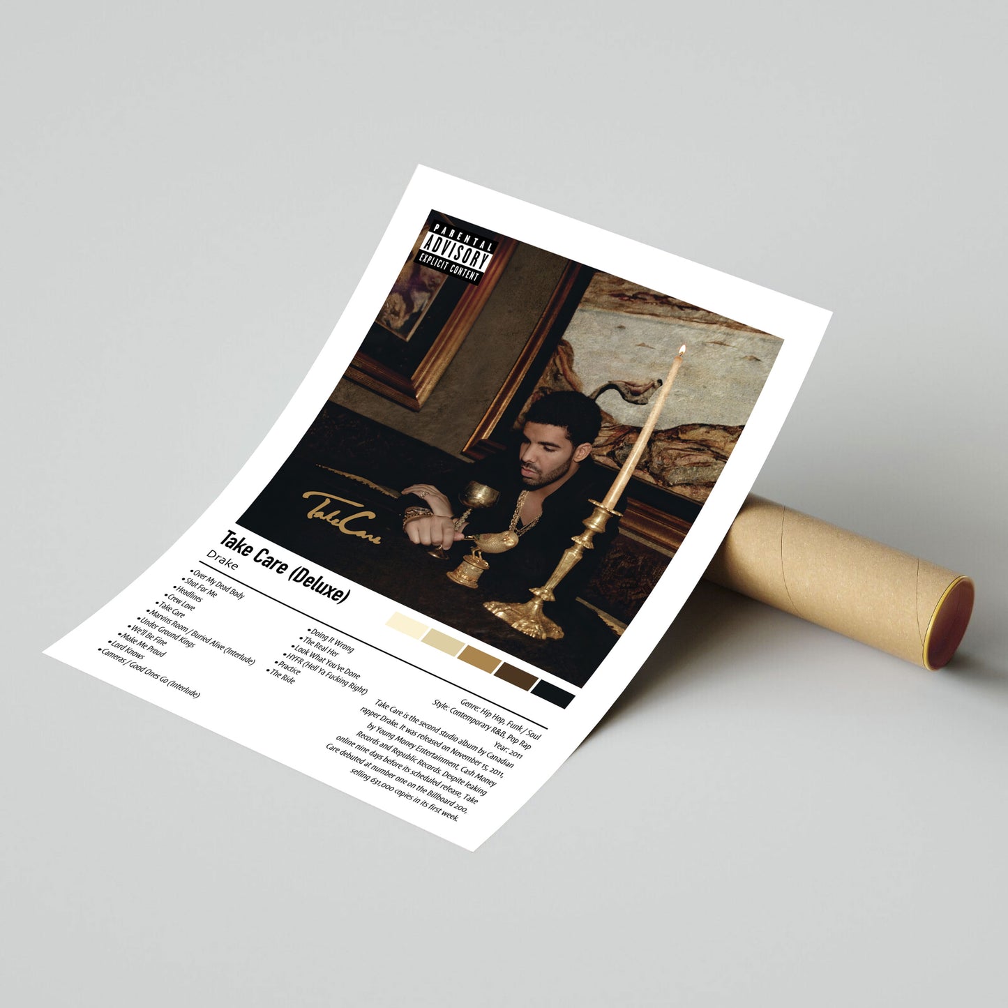 Drake | Take Care (Deluxe) | Custom Album Cover Poster Print