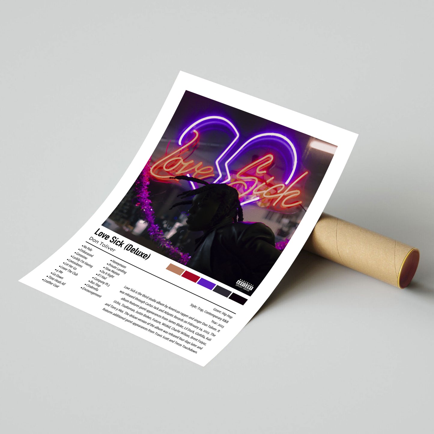 Don Toliver | Love Sick (Deluxe)| Custom Album Cover Poster Print