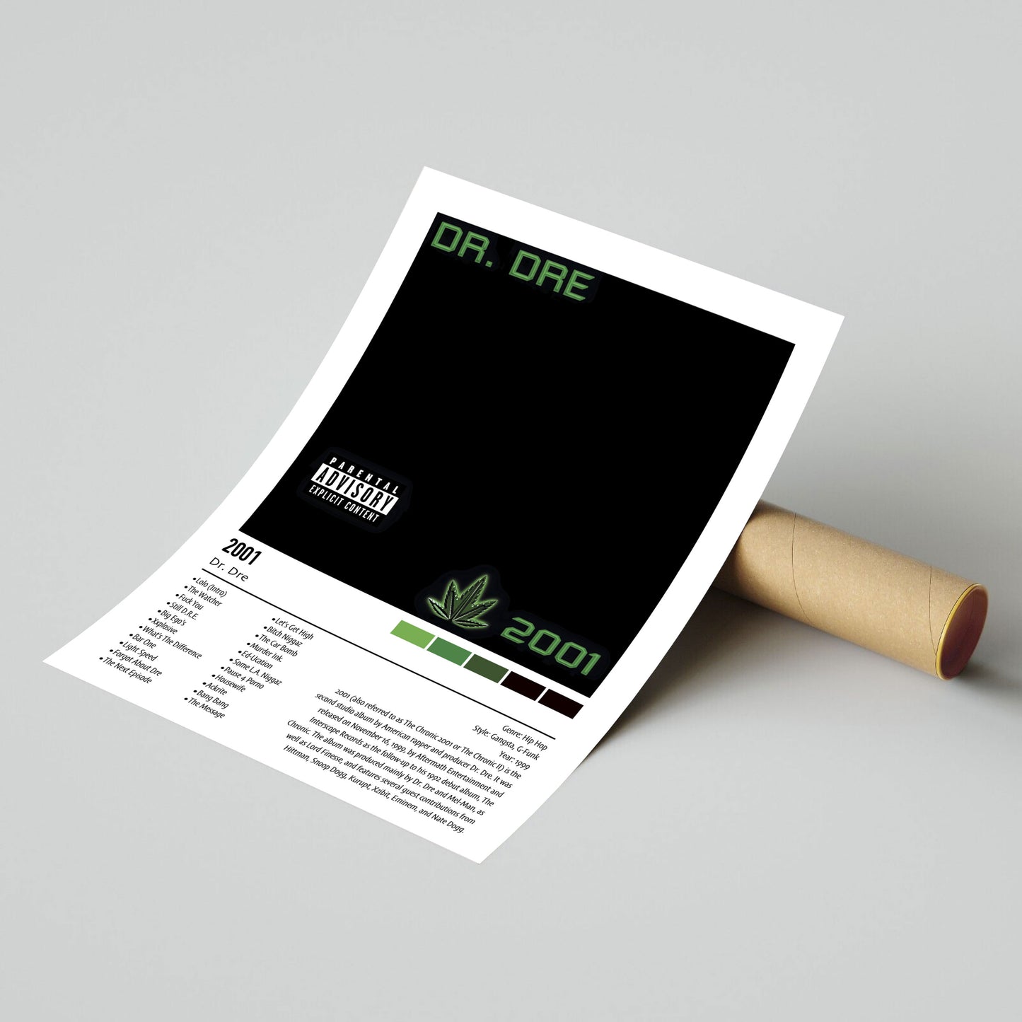 Dr. Dre | 2001 | Custom Album Cover Poster Print