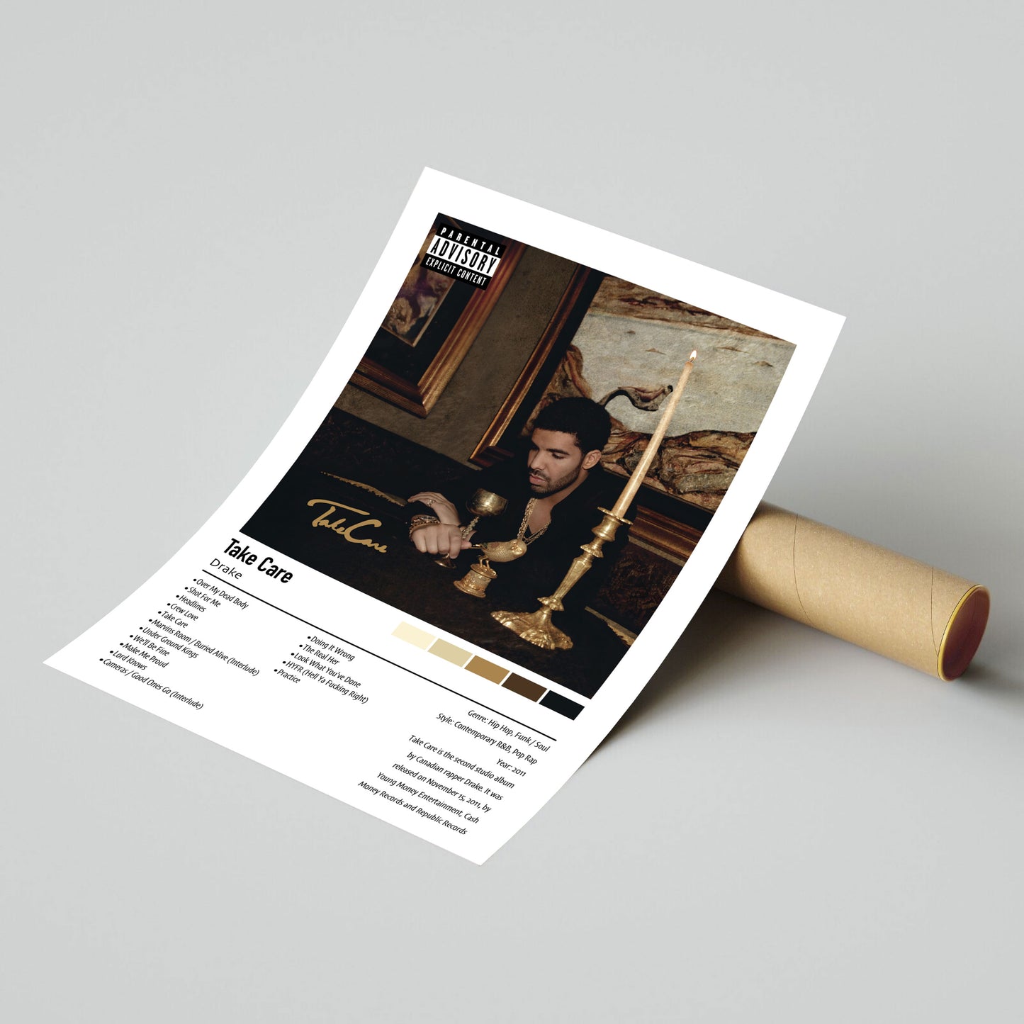 Drake | Take Care | Custom Album Cover Poster Print