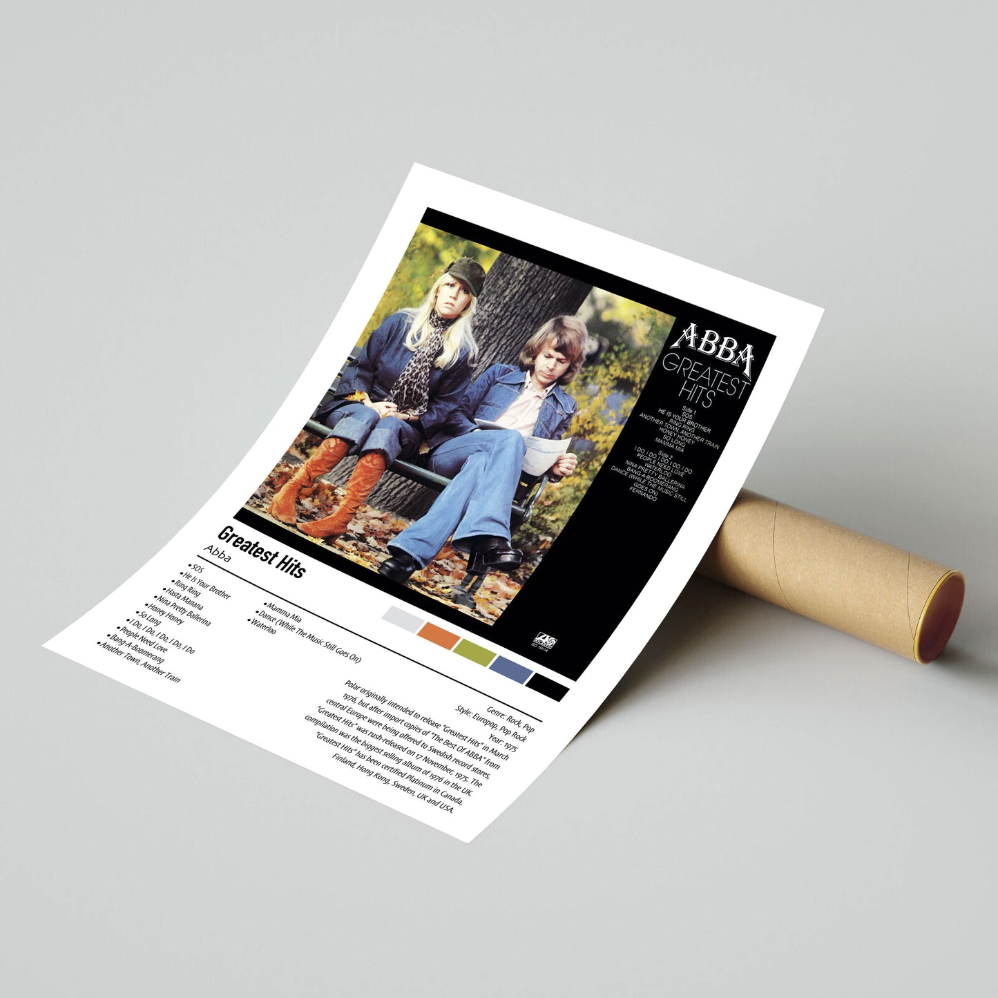 ABBA | Greatest Hits | Custom Album Cover Poster Print