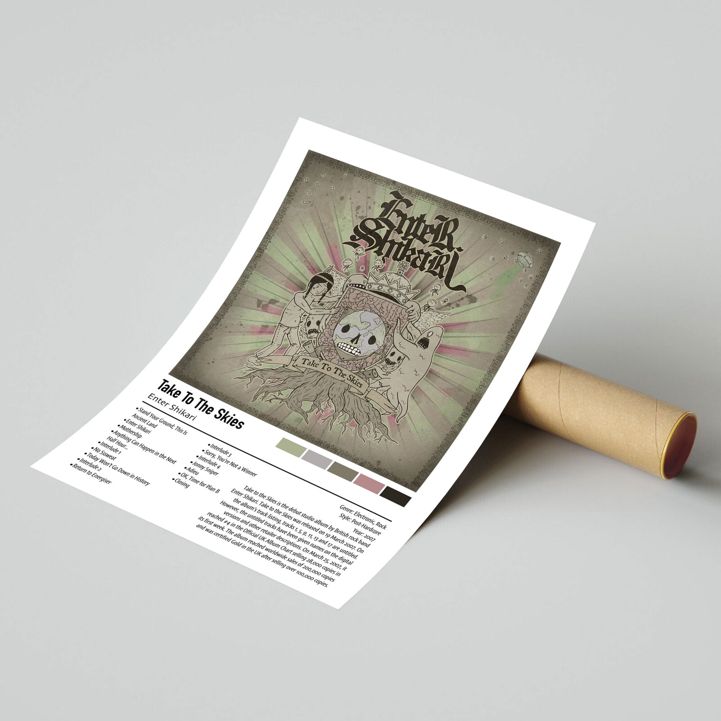 Enter Shikari | Take To The Skies | Custom Album Cover Poster Print
