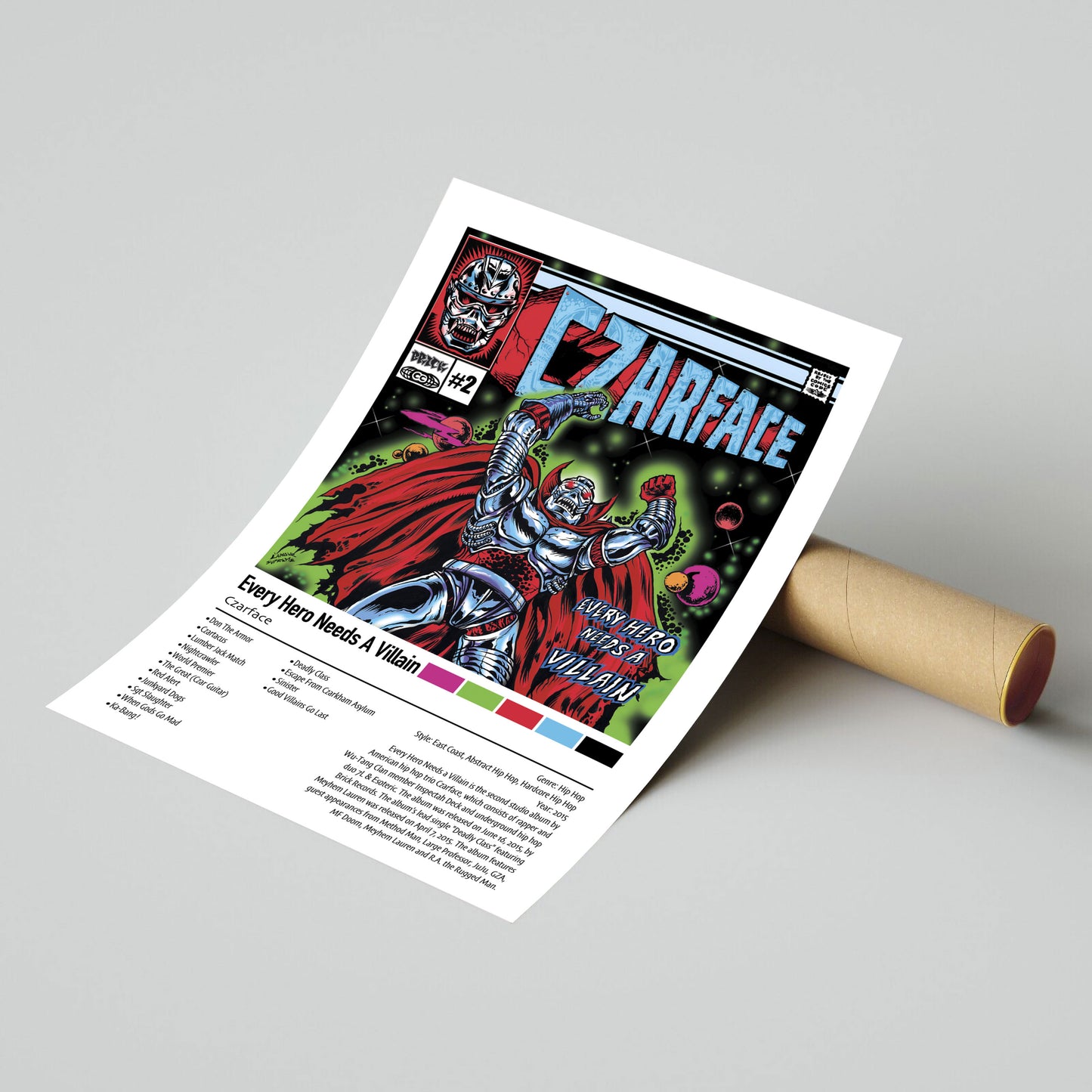Czarface | Every Hero Needs A Villain | Custom Album Cover Poster Print