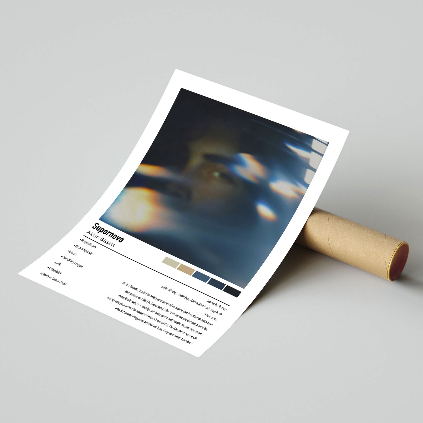 Aidan Bissett | Supernova | Custom Album Cover Poster Print