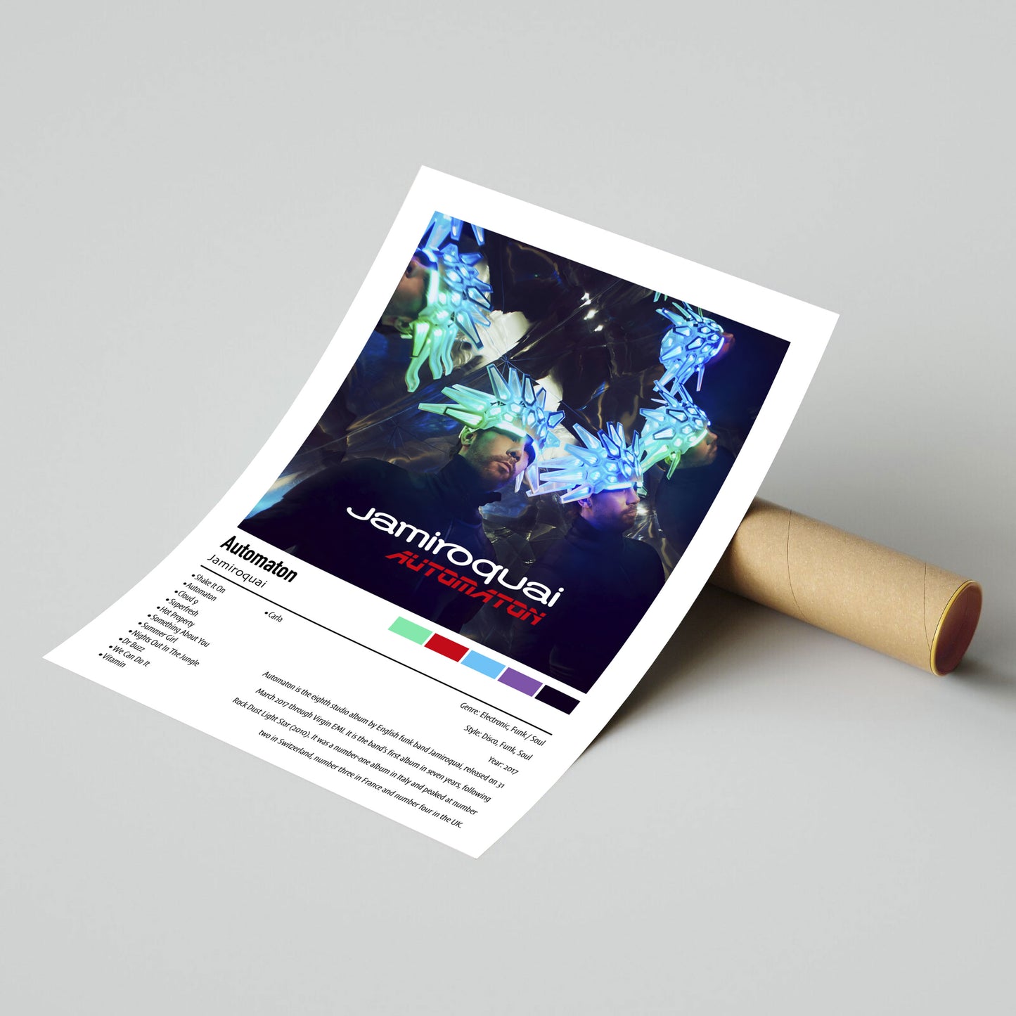 Jamiroquai | Automaton | Custom Album Cover Poster Print