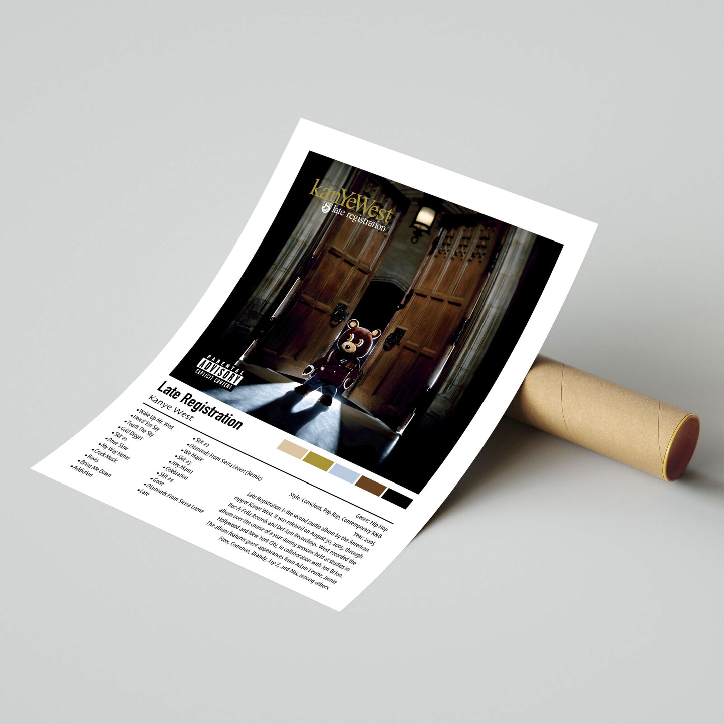 Kanye West | Late Registration | Custom Album Cover Poster Print