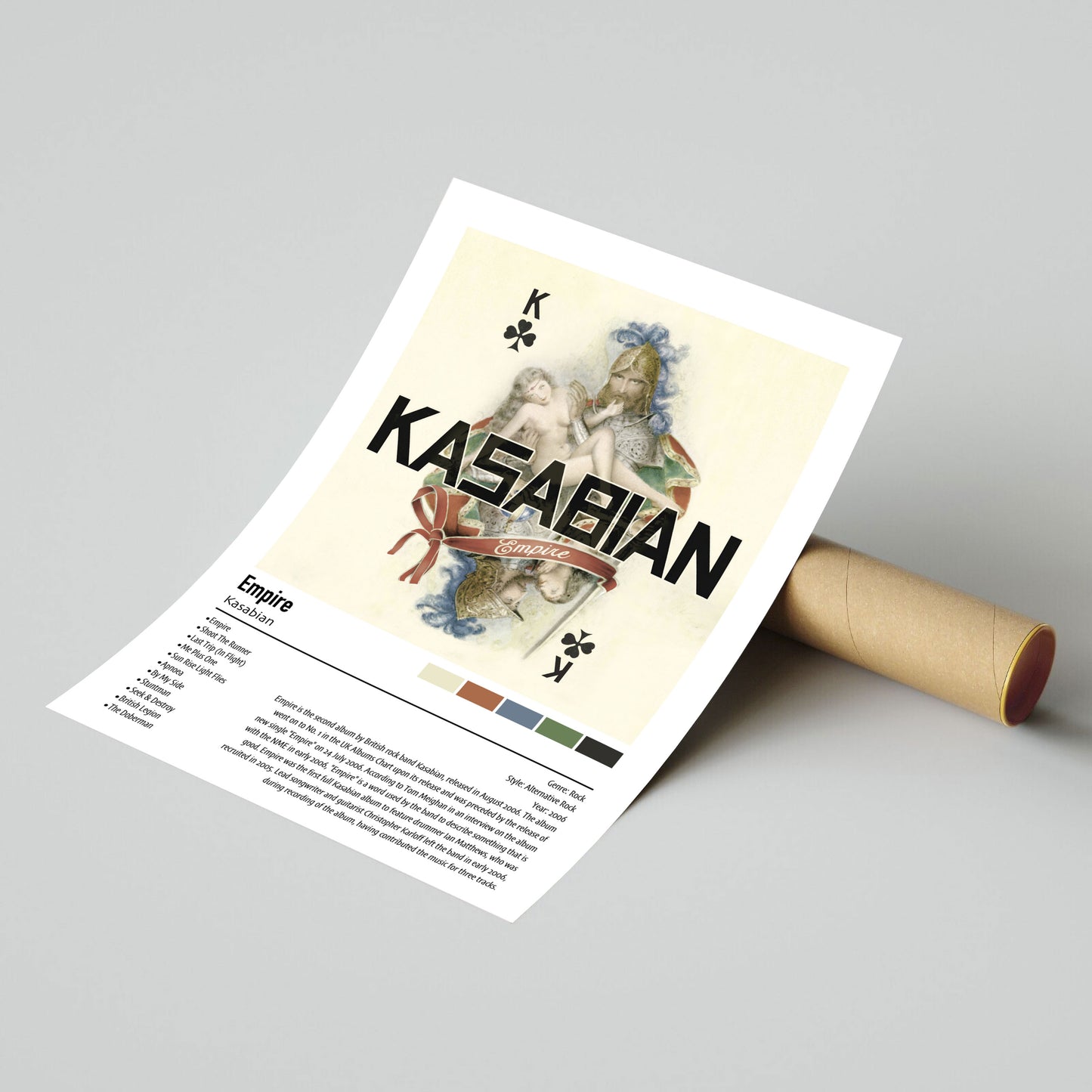 Kasabian | Empire | Custom Album Cover Poster Print