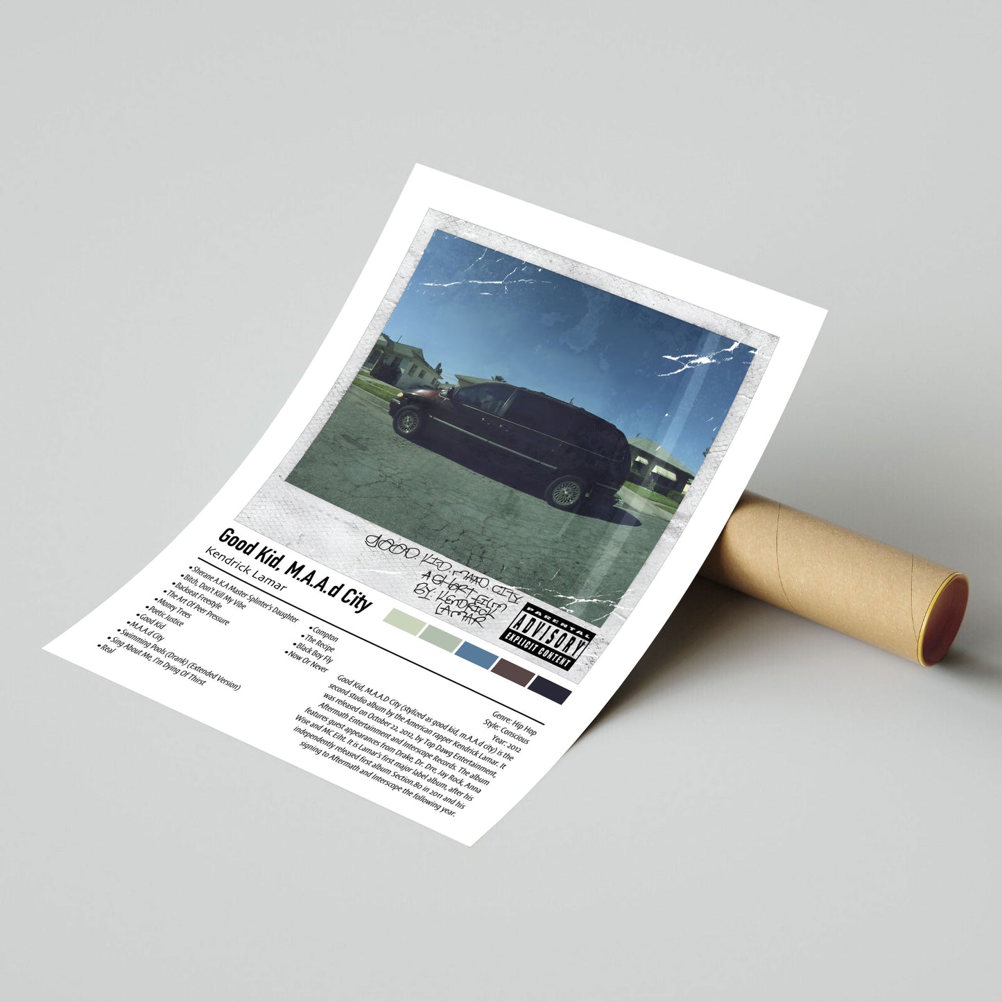 Kendrick Lamar | Good Kid, m.A.A.d City (Deluxe) | Custom Album Cover Poster Print