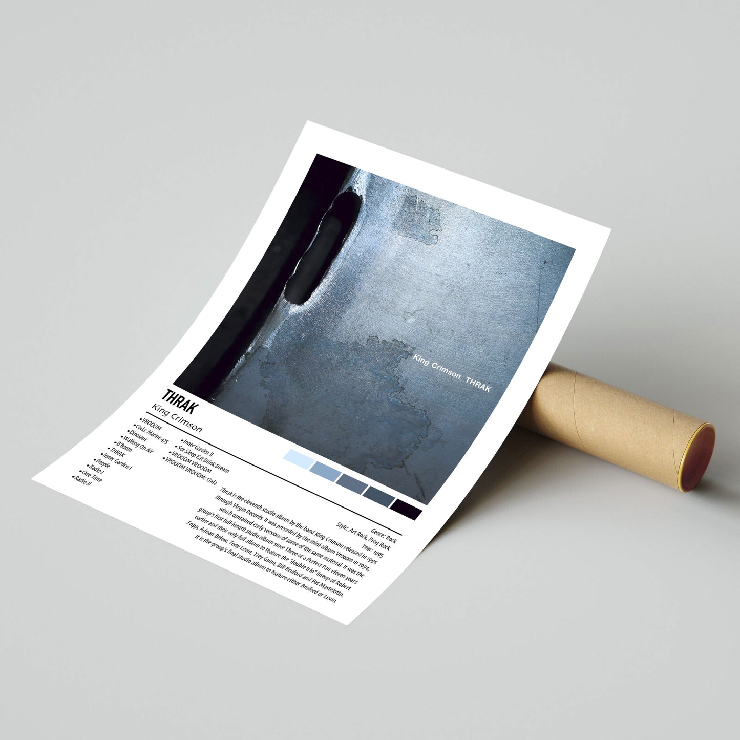 King Crimson | THRAK | Custom Album Cover Poster Print