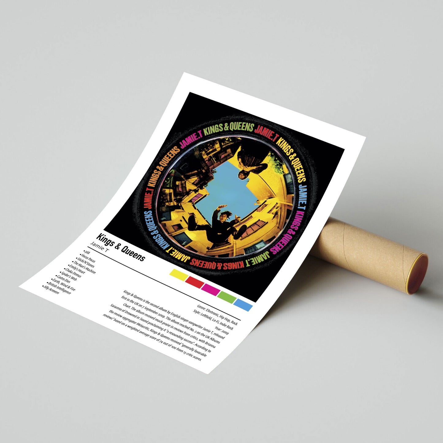 Jamie T | Kings & Queens | Custom Album Cover Poster Print