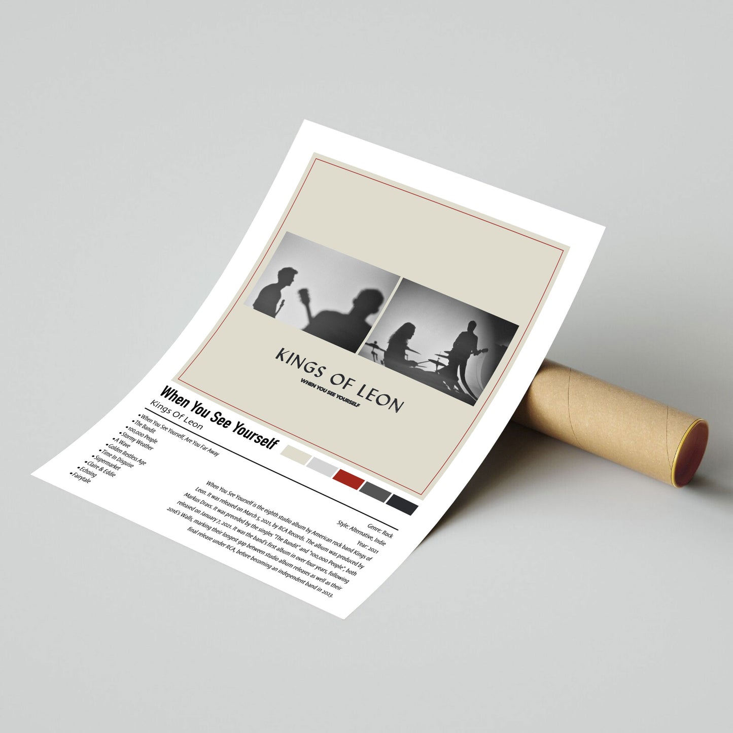 Kings Of Leon | When You See Yourself | Custom Album Cover Poster Print